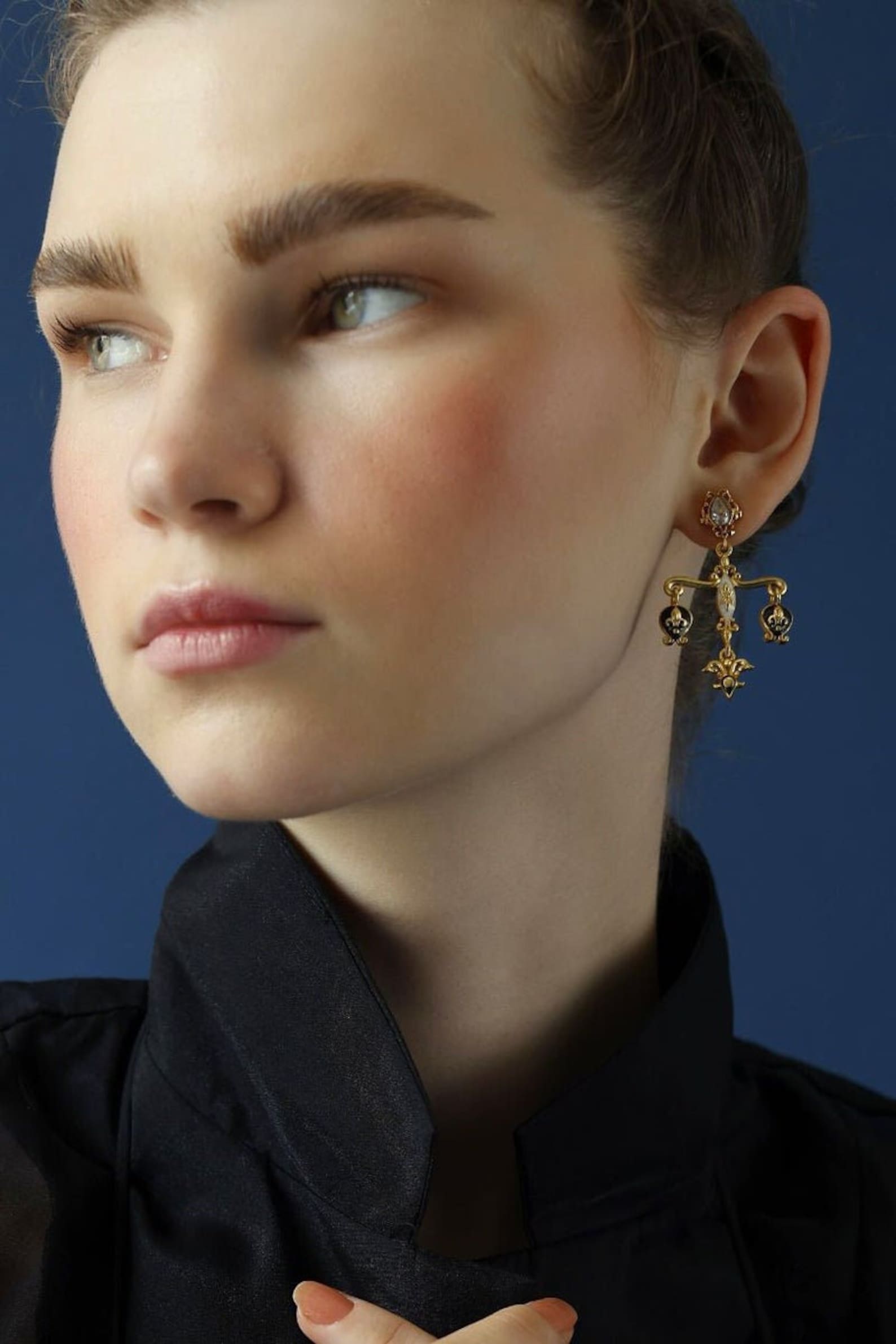 Victorian chandelier drop earrings