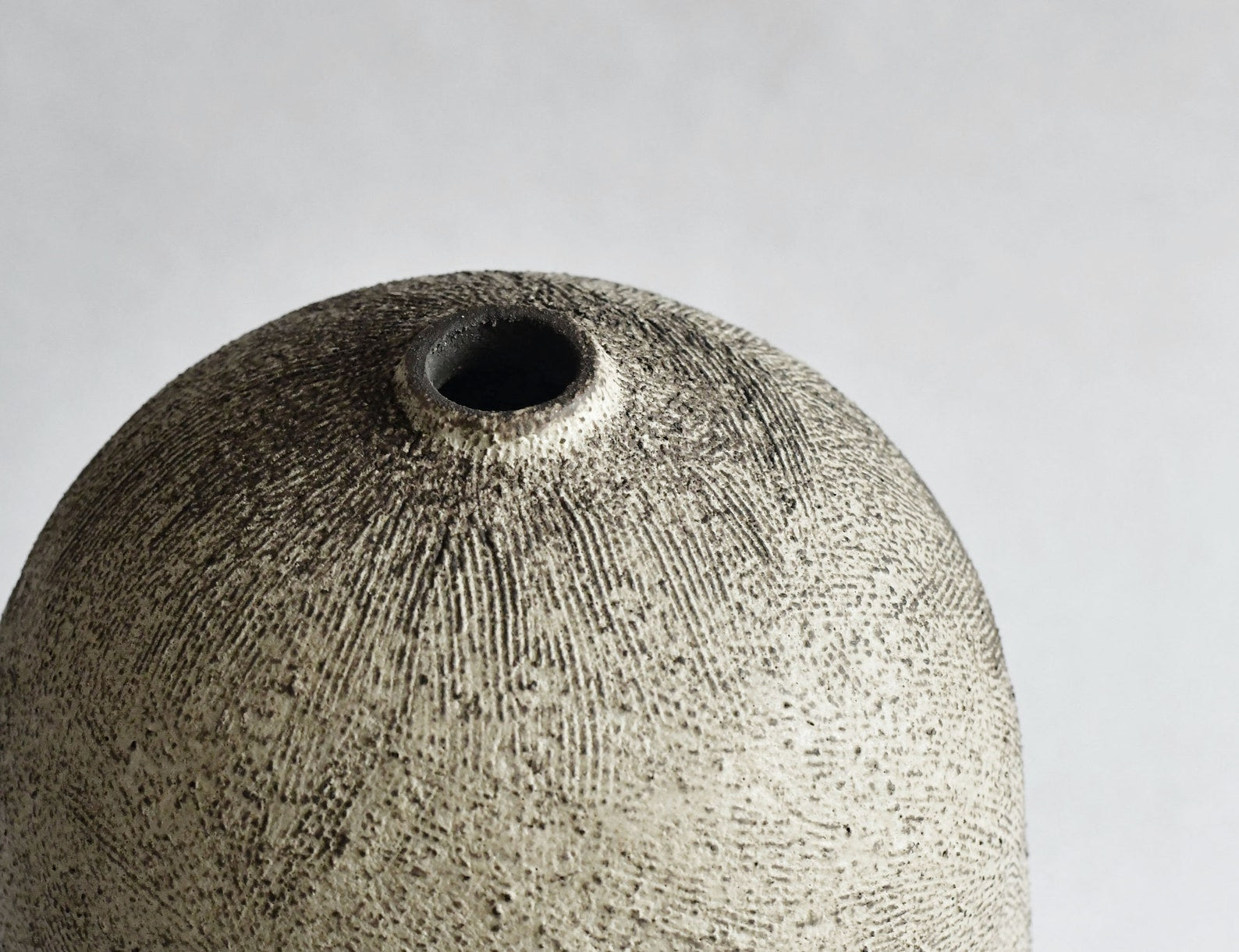Large Distressed Rustic Ceramic Sculptural Vase