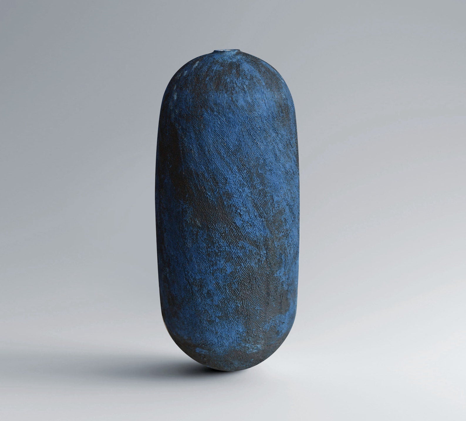 Nordic stoneware ceramic vase - Extra large navy vase