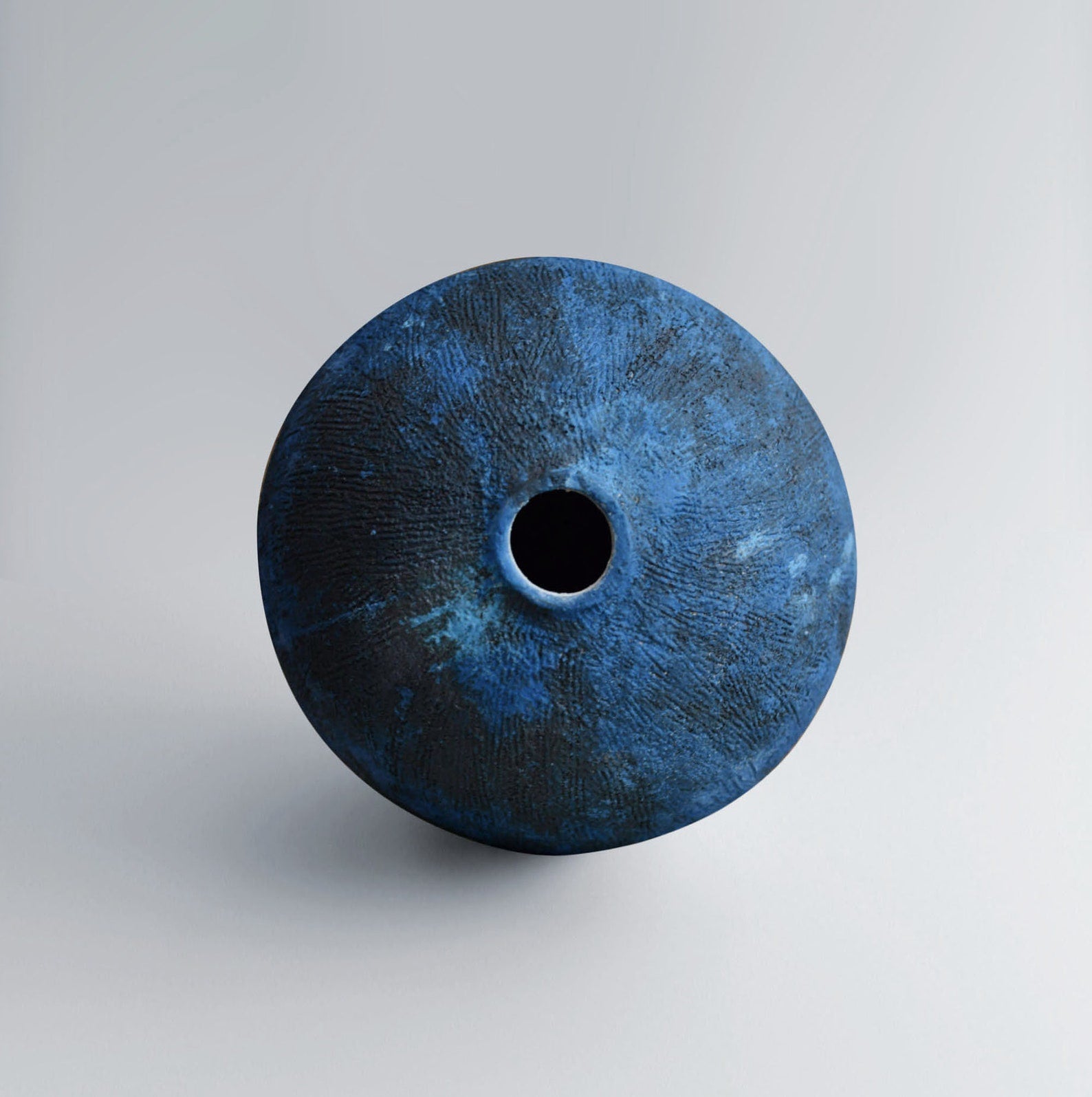 Nordic stoneware ceramic vase - Extra large navy vase