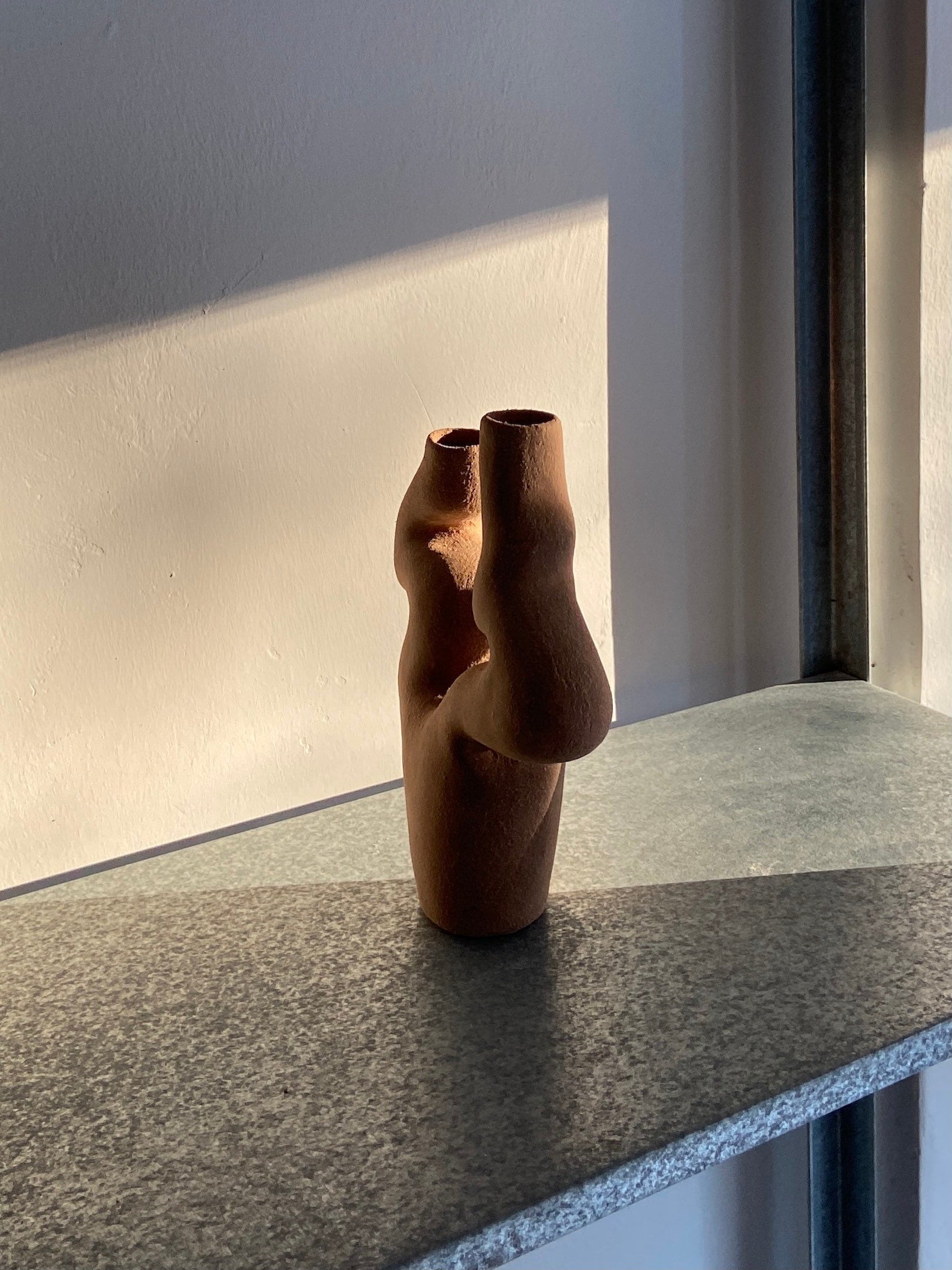 Abstract Ceramic Candlestick | Sculptural Candle holder