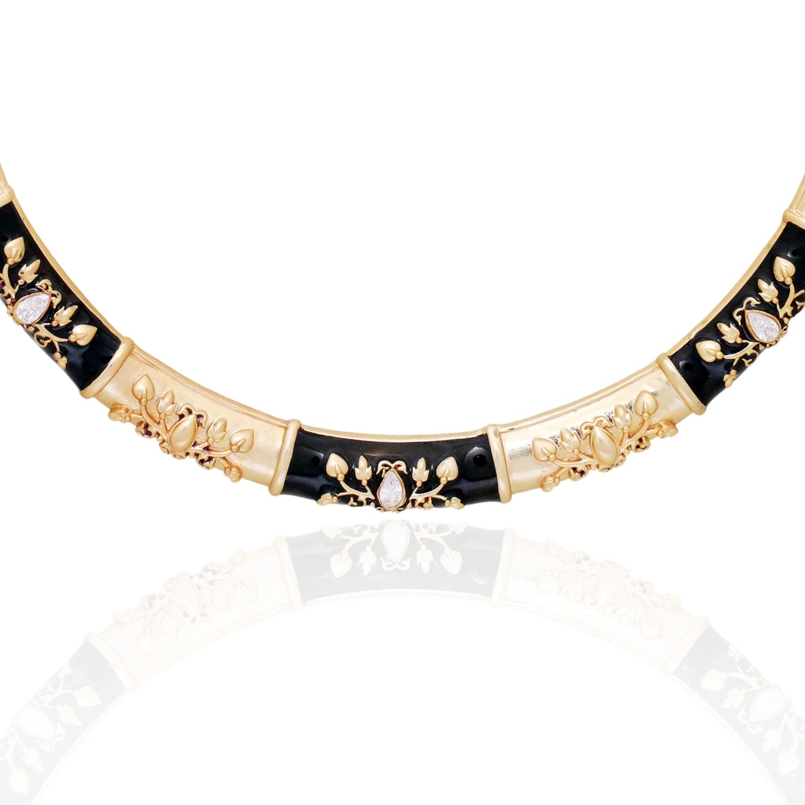 Vintage necklace- Statement Enamel Necklace