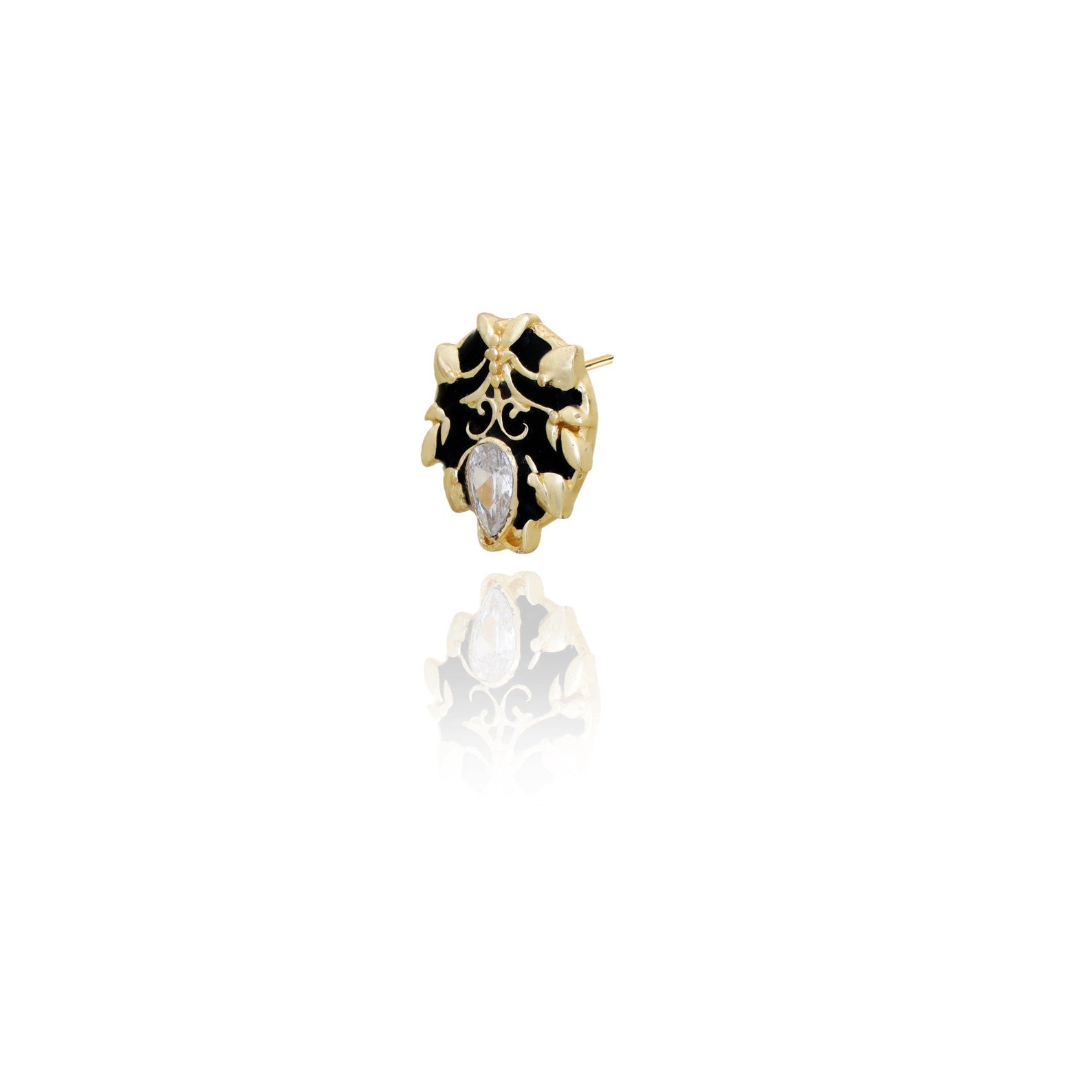 Black Stud earrings | Victorian earrings