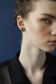 Black Stud earrings | Victorian earrings