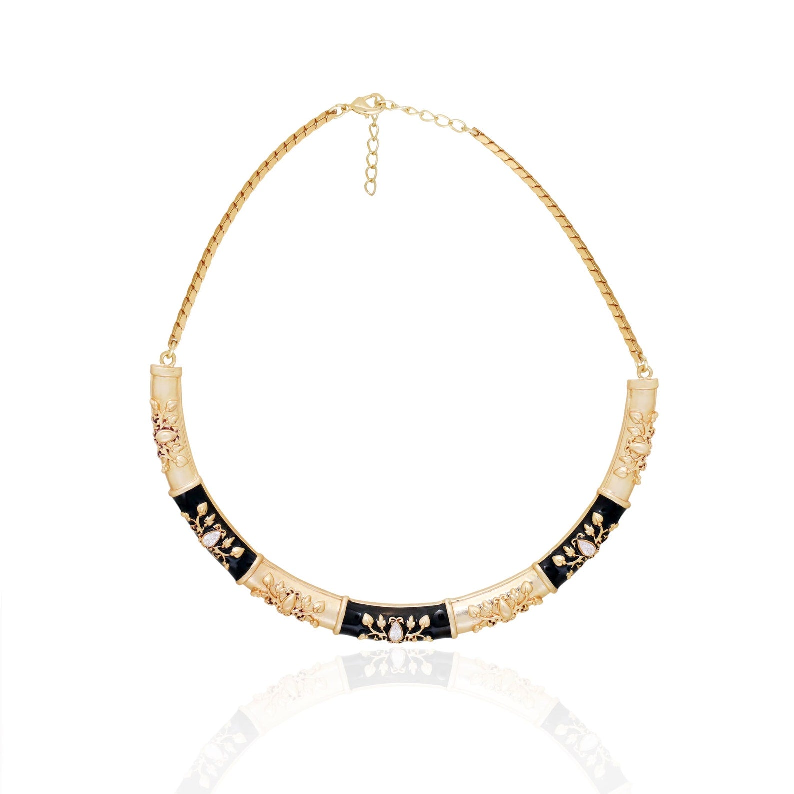 Vintage necklace- Statement Enamel Necklace