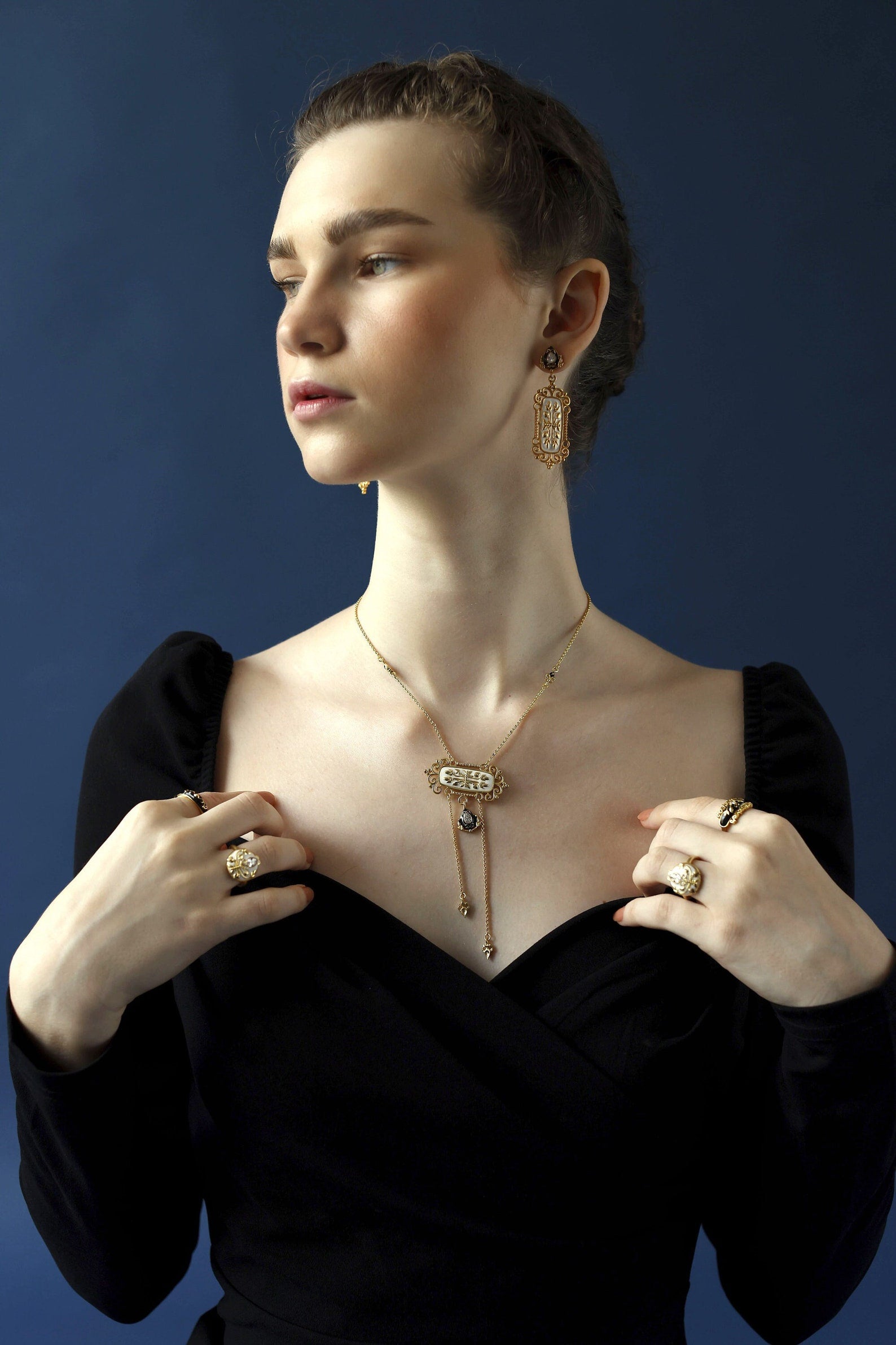 Statement Baroque Pendant | Art Nouveau inspired