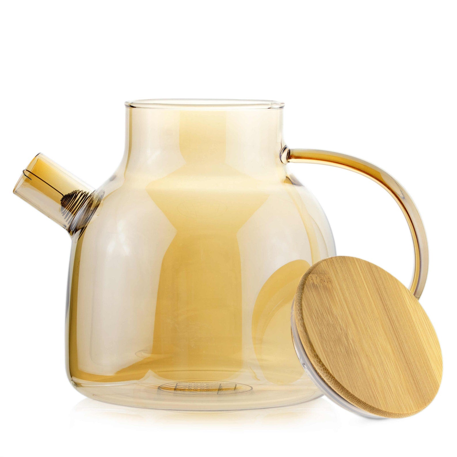 1.2 Litre Borosilicate Glass Designer Teapot with Stainless Steel Infuser
