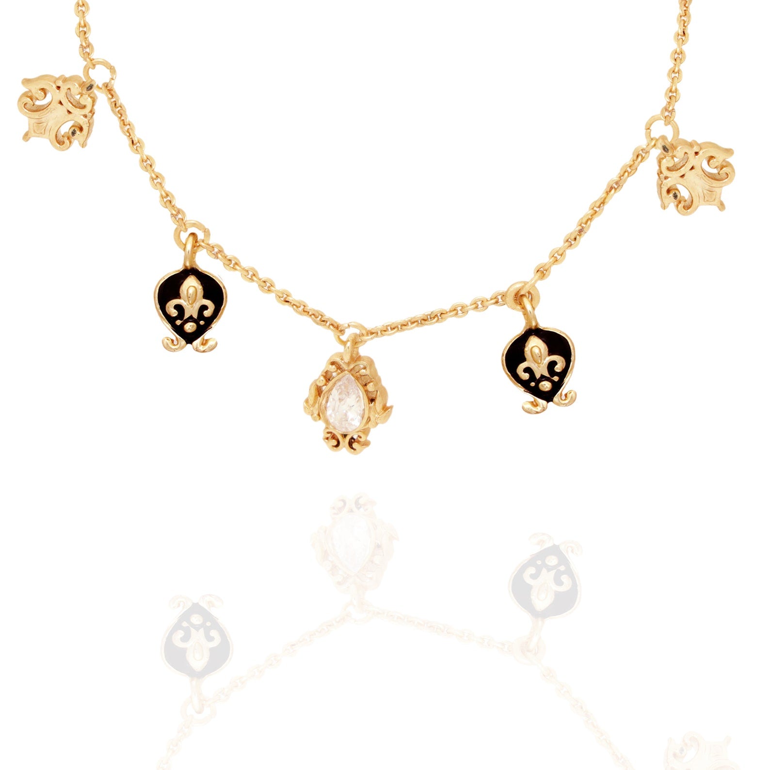 Baroque Charm Bracelet - Dainty Charm Bracelet