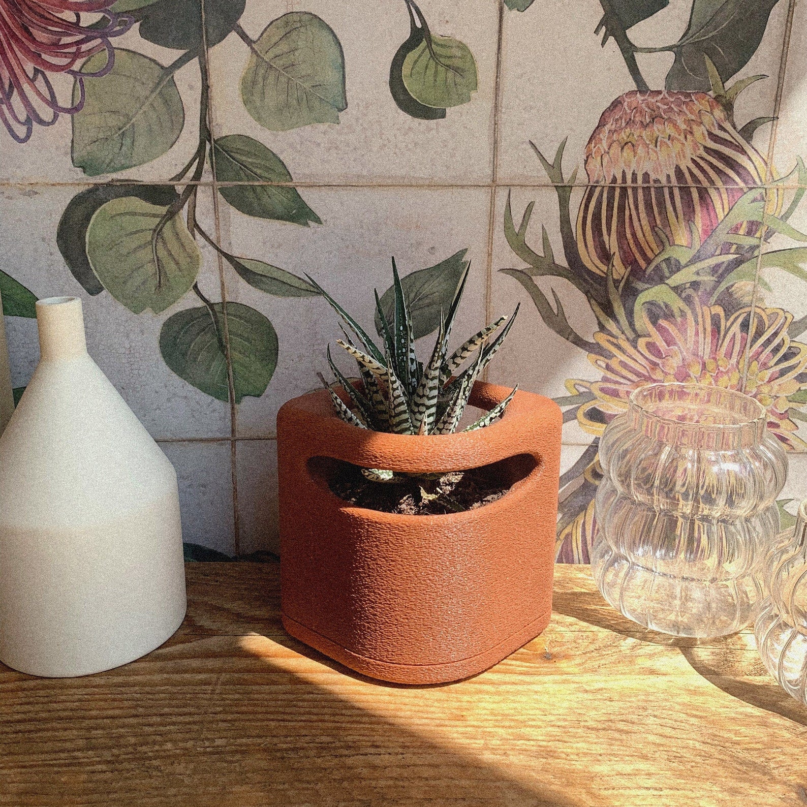 Sui Burnt Ochre | Minimal Decor | 3D Printed Planter | Eco Friendly |