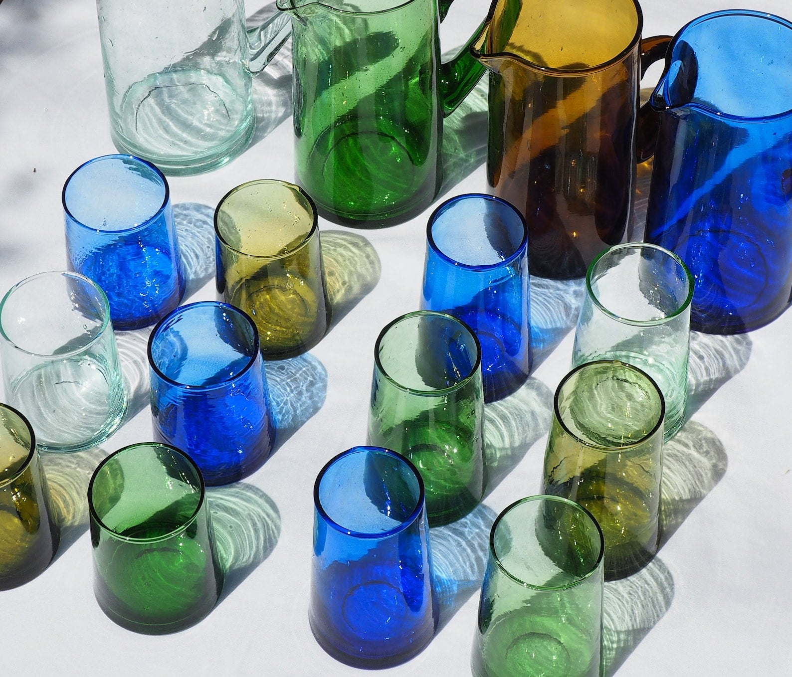 Recycled Moroccan Mix & Match Glass - Highball set of 6