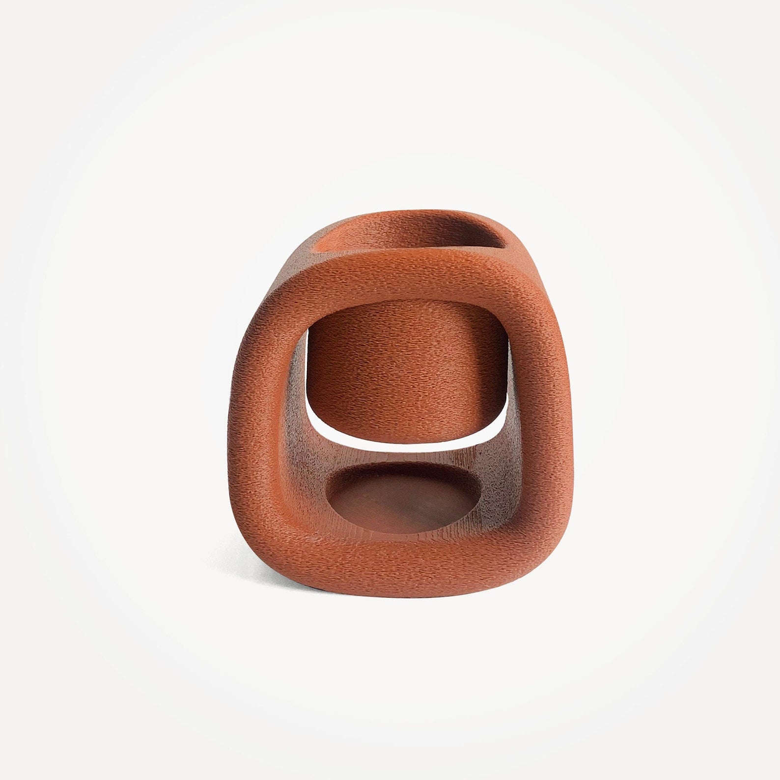 Kyu Burnt Ochre | Minimal Decor | 3D Printed Planter | Eco Friendly |