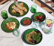 Moroccan Vintage Tamegroute Green Full Dining Set