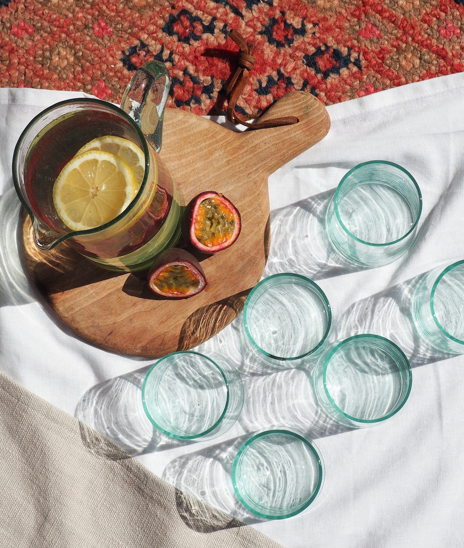Recycled Moroccan Clear Highball Glass