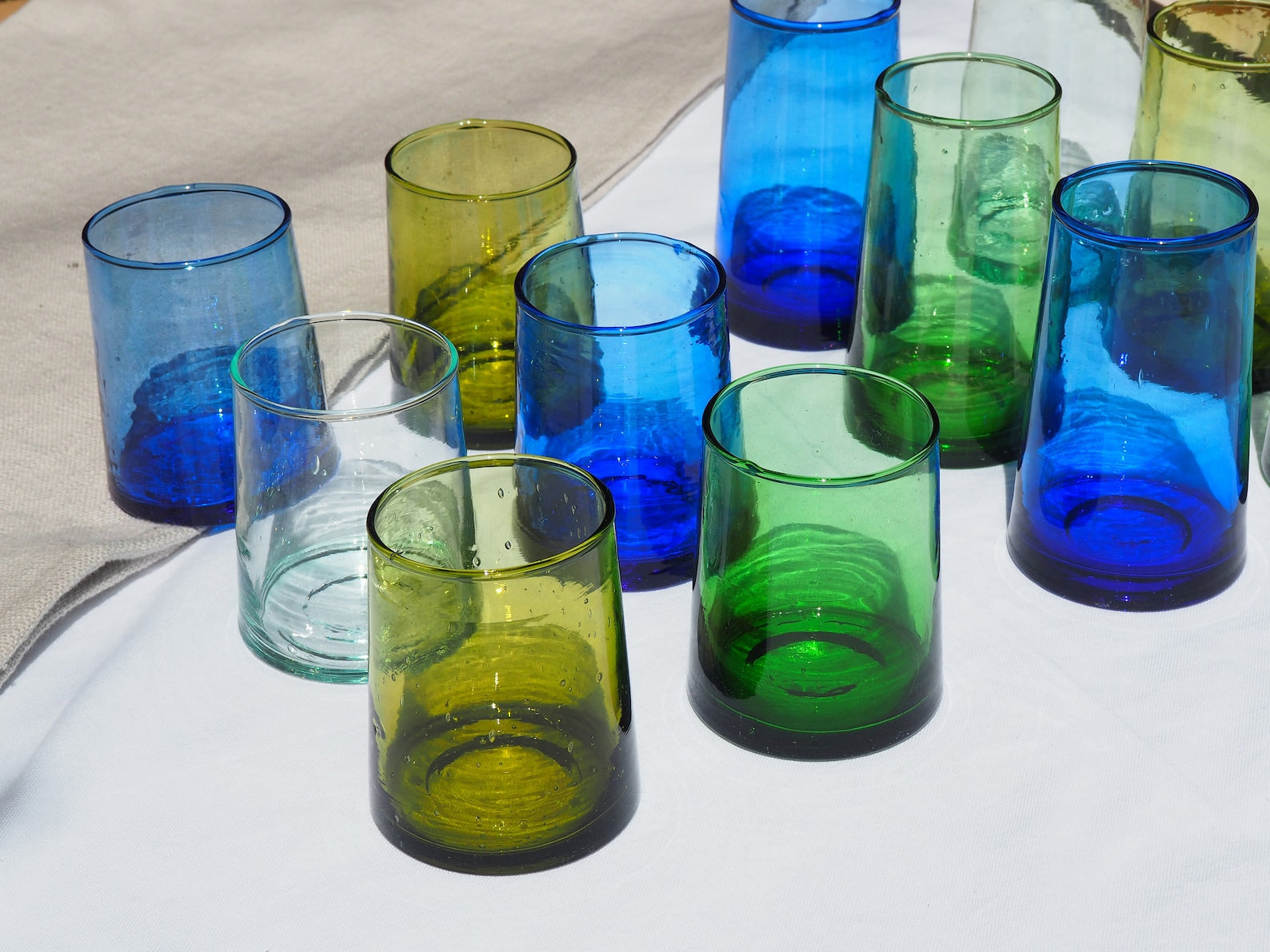 Recycled Moroccan Mix & Match Glass - Highball set of 6