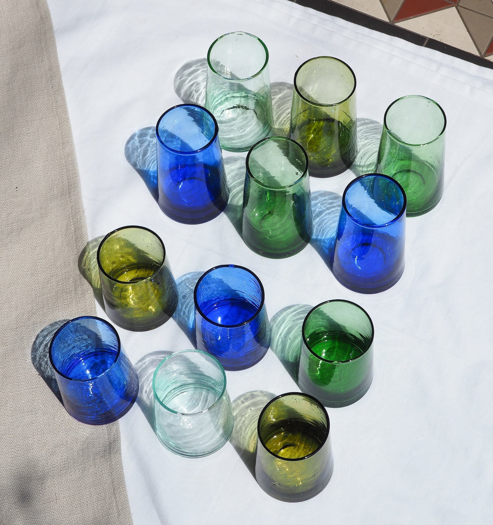 Recycled Moroccan Mix & Match Glass - Highball set of 6