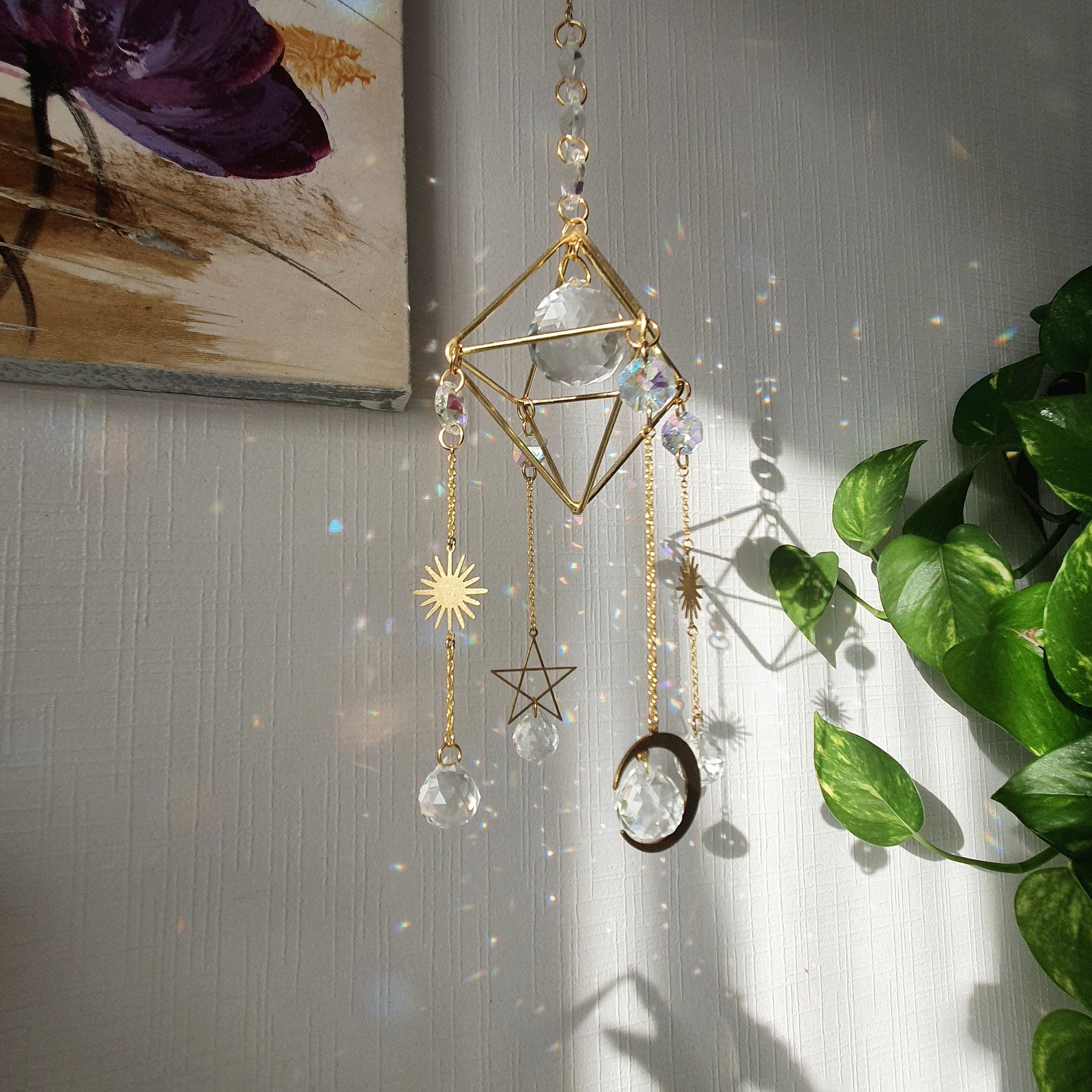 JUPITER Suncatcher Himeli Crystal Rainbow - Celestial Decoration - Gift Idea