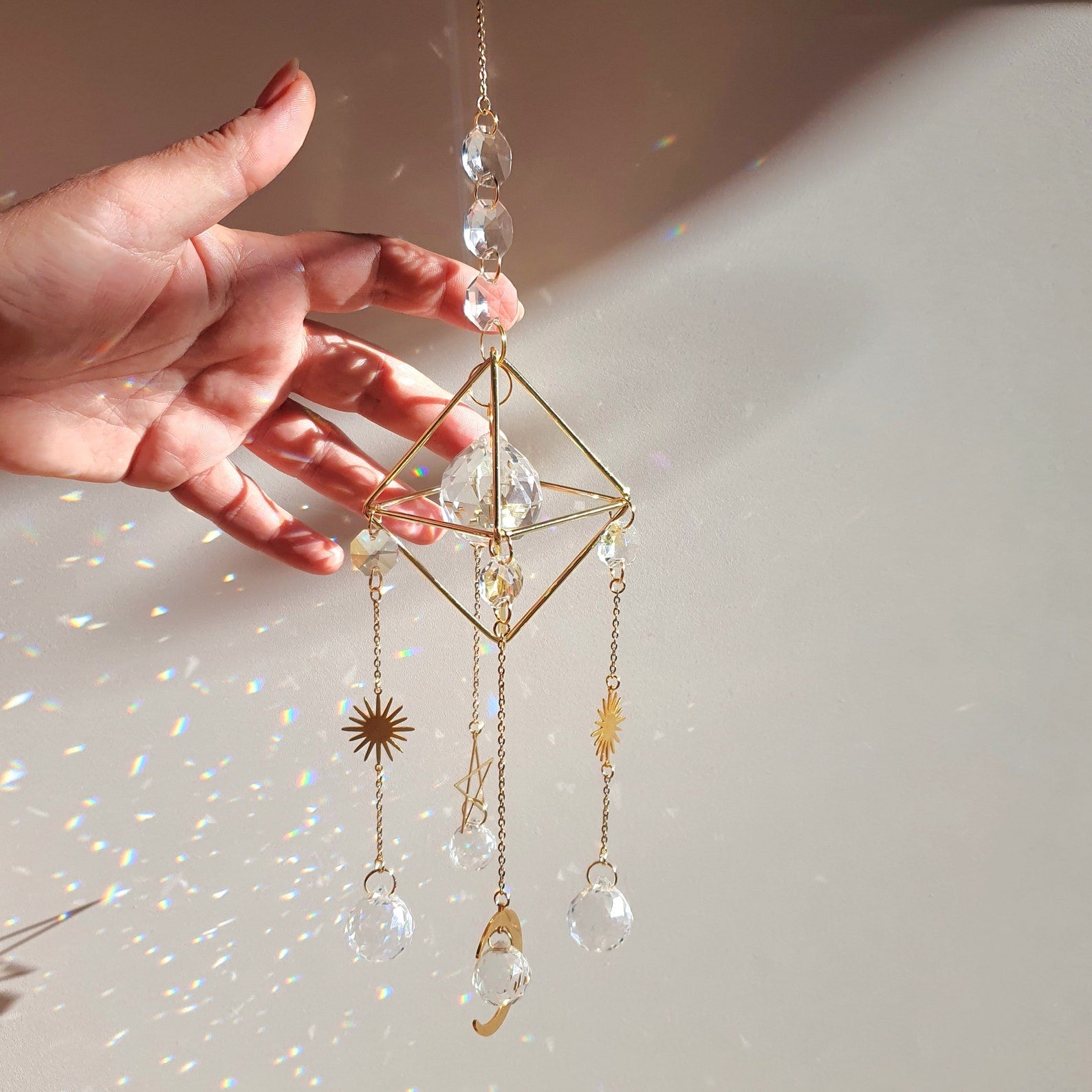 JUPITER Suncatcher Himeli Crystal Rainbow - Celestial Decoration - Gift Idea