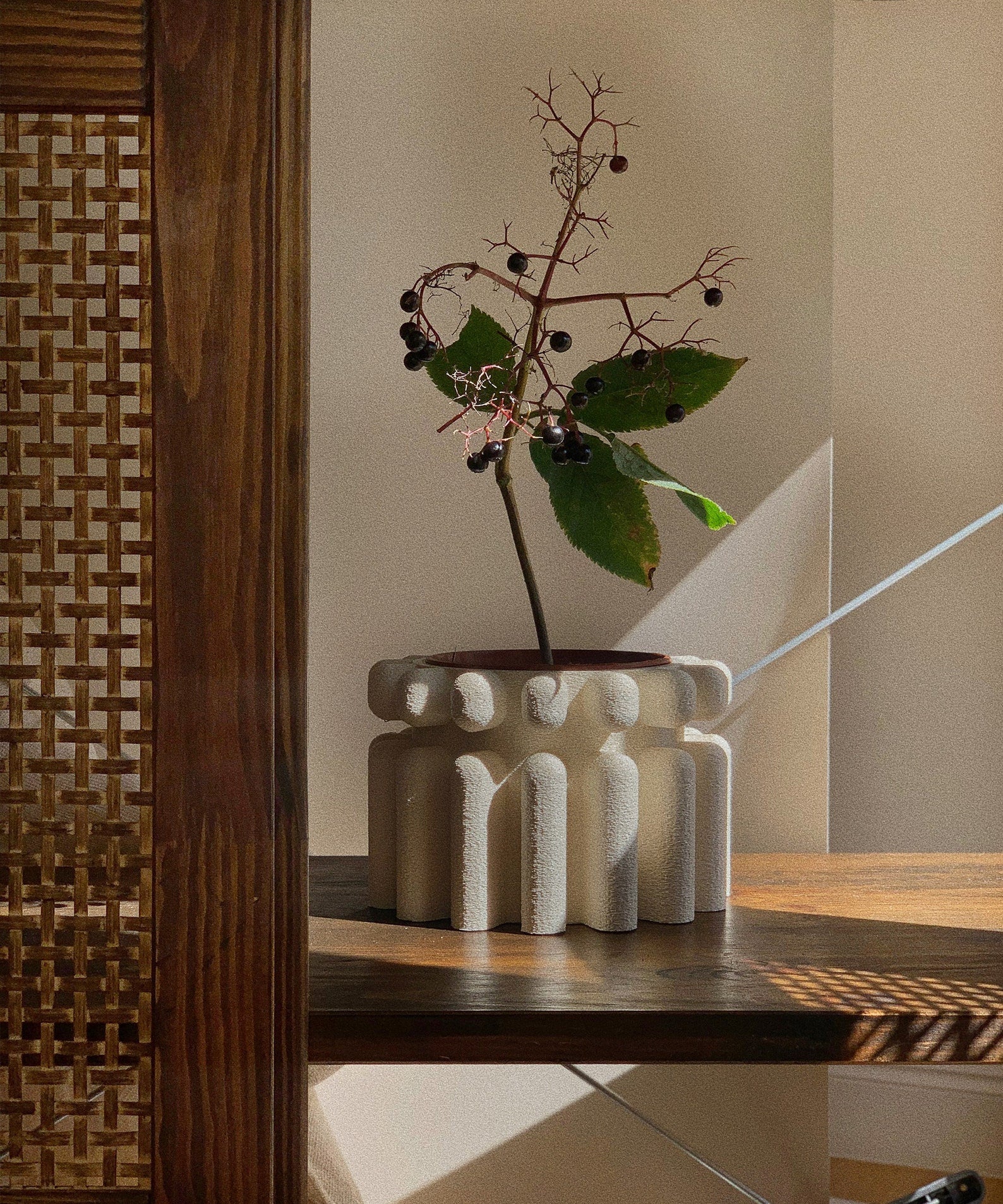 Mono Sandstone | Minimal Decor | 3D Printed Planter 01 | Eco Friendly |