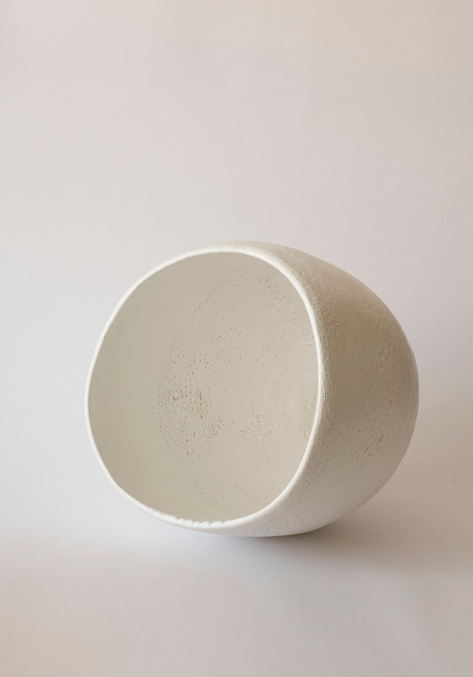 Large white ceramic vase - living room centerpiece