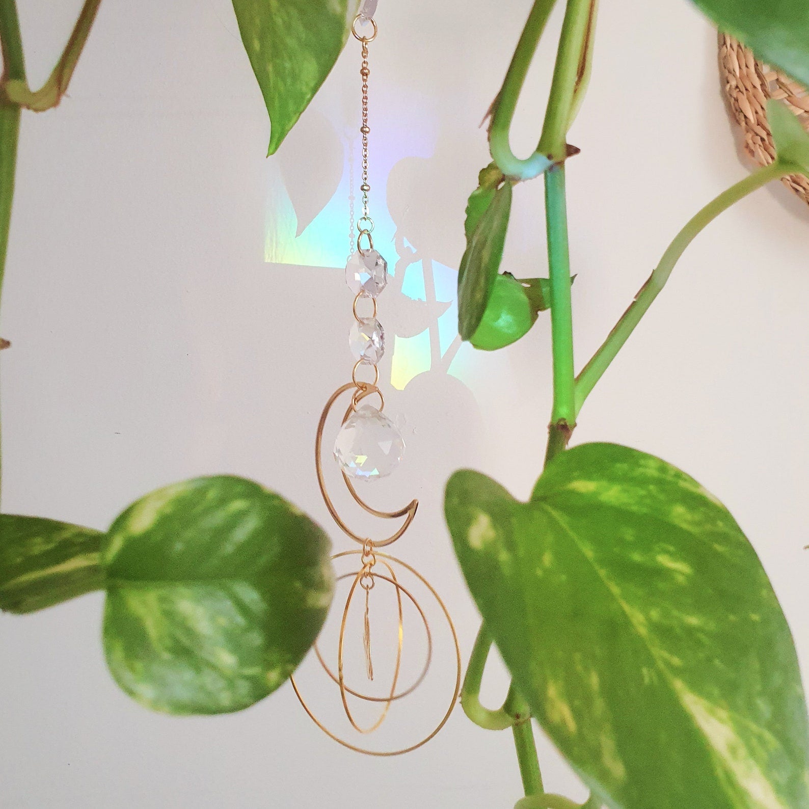 PERSEE II Crystal Suncatcher – Celestial Element Hanging