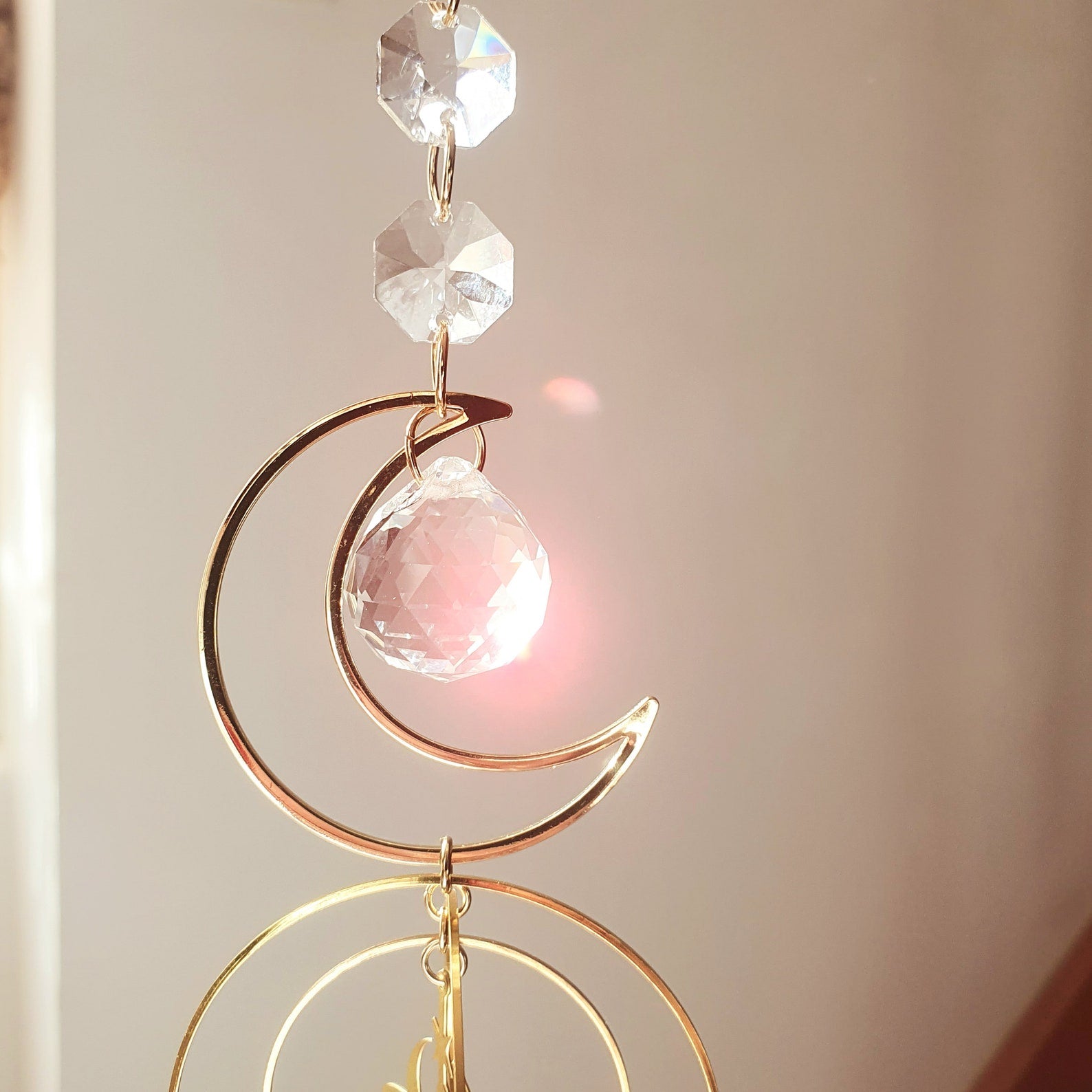 PERSEE II Crystal Suncatcher – Celestial Element Hanging