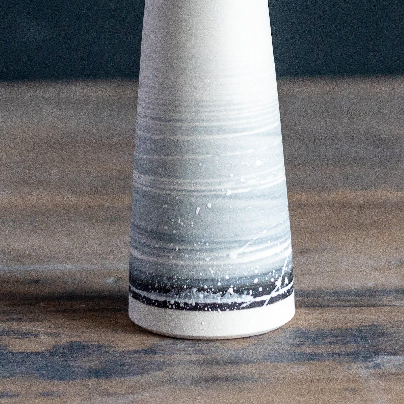 Modern Handmade Porcelain Vase | Bud Vase | Seascape |