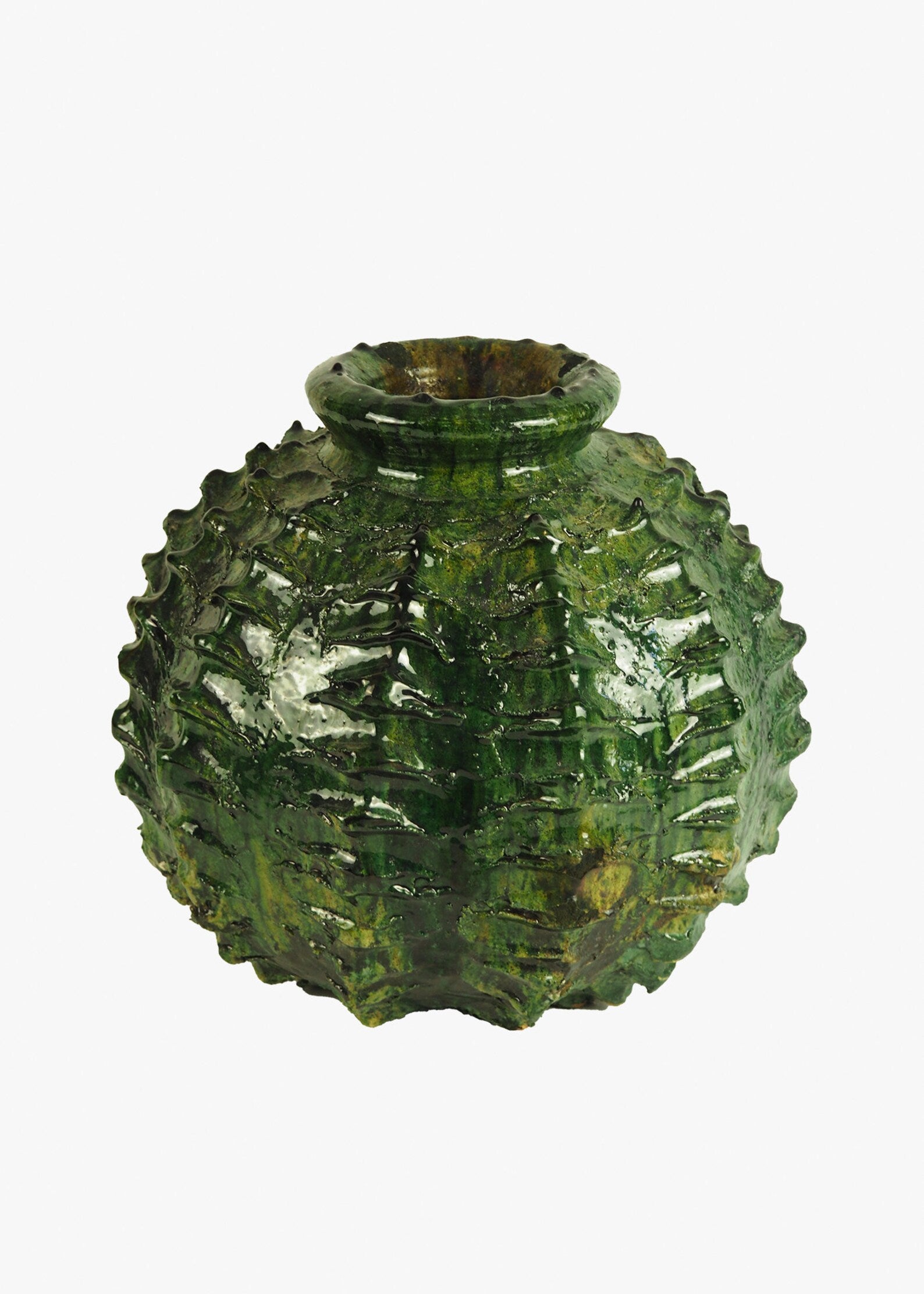 Abstract Sea Urchin Handmade Vase Sculpture