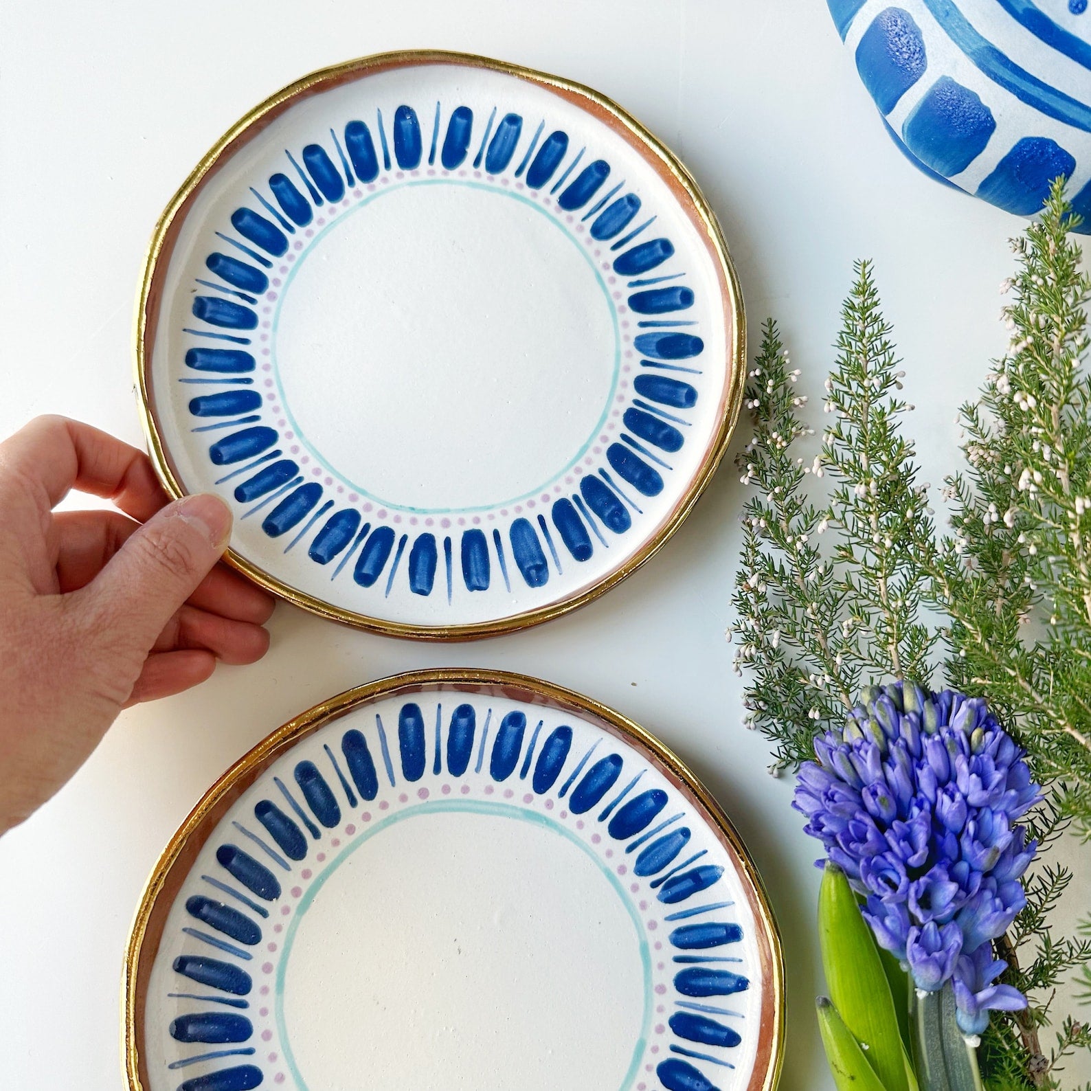 Cobalt cove dessert plate
