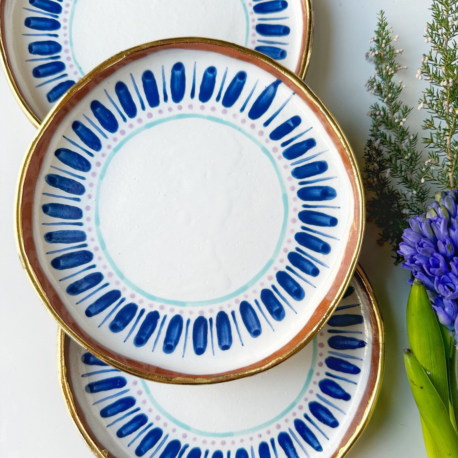 Cobalt cove dessert plate