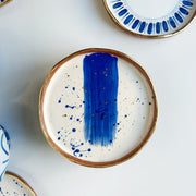Blue Brushstroke Plate