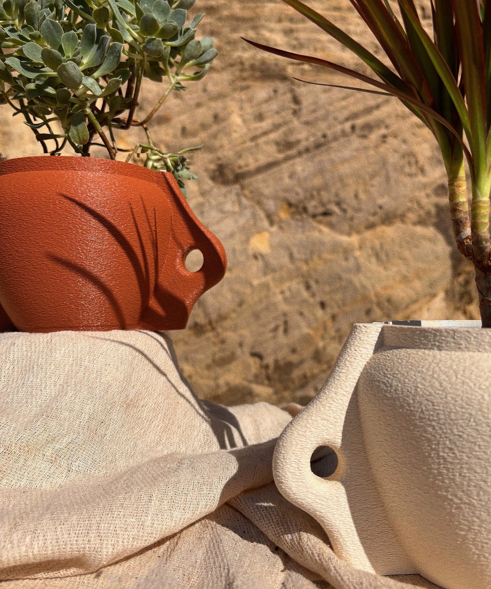 Kyma | Terracotta | Minimal Decor | 3D Printed Planter | Eco Friendly |