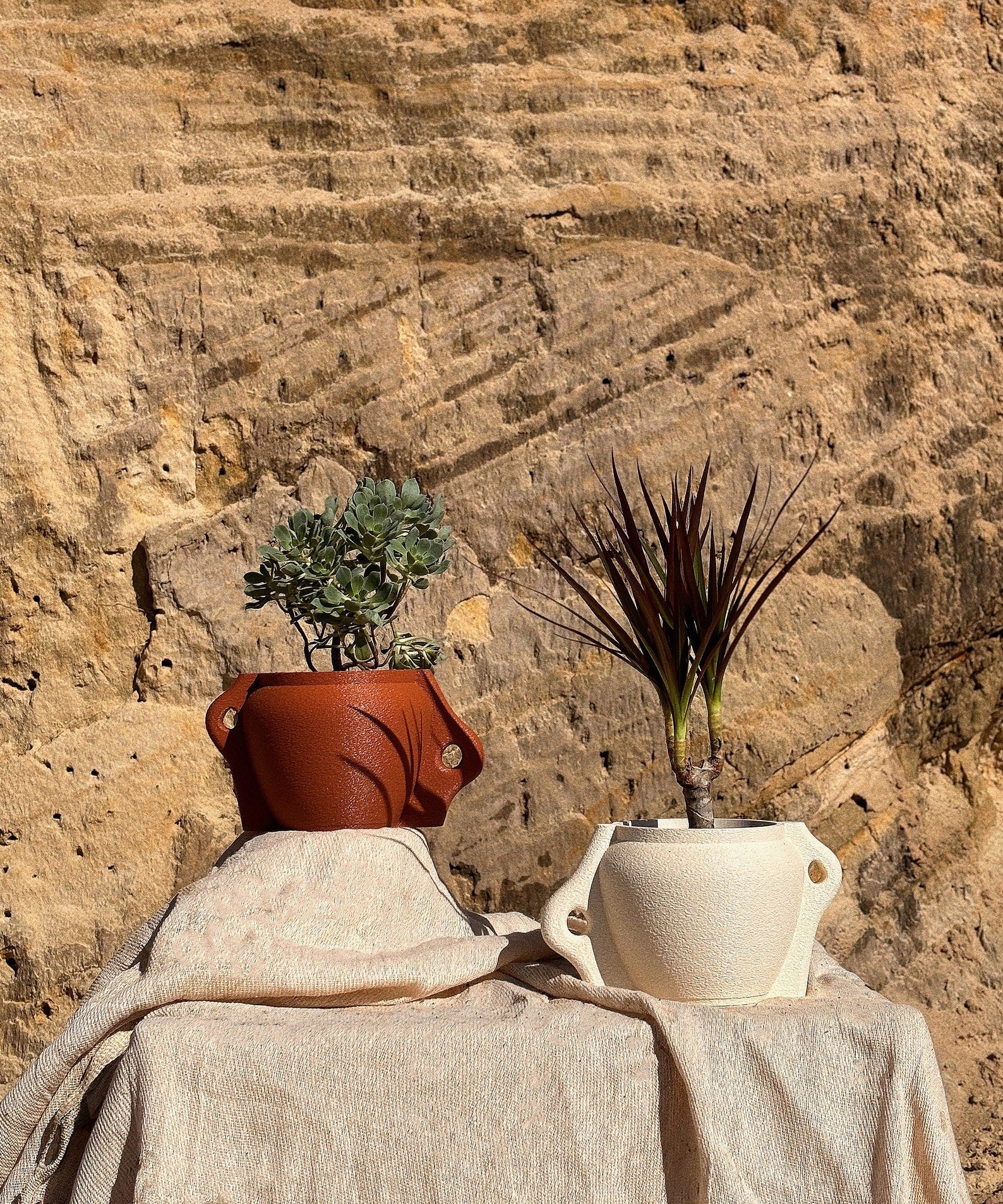 Kyma | Terracotta | Minimal Decor | 3D Printed Planter | Eco Friendly |