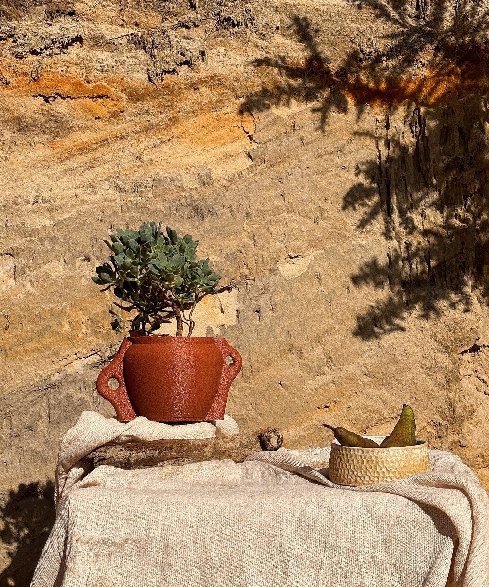 Kyma | Terracotta | Minimal Decor | 3D Printed Planter | Eco Friendly |