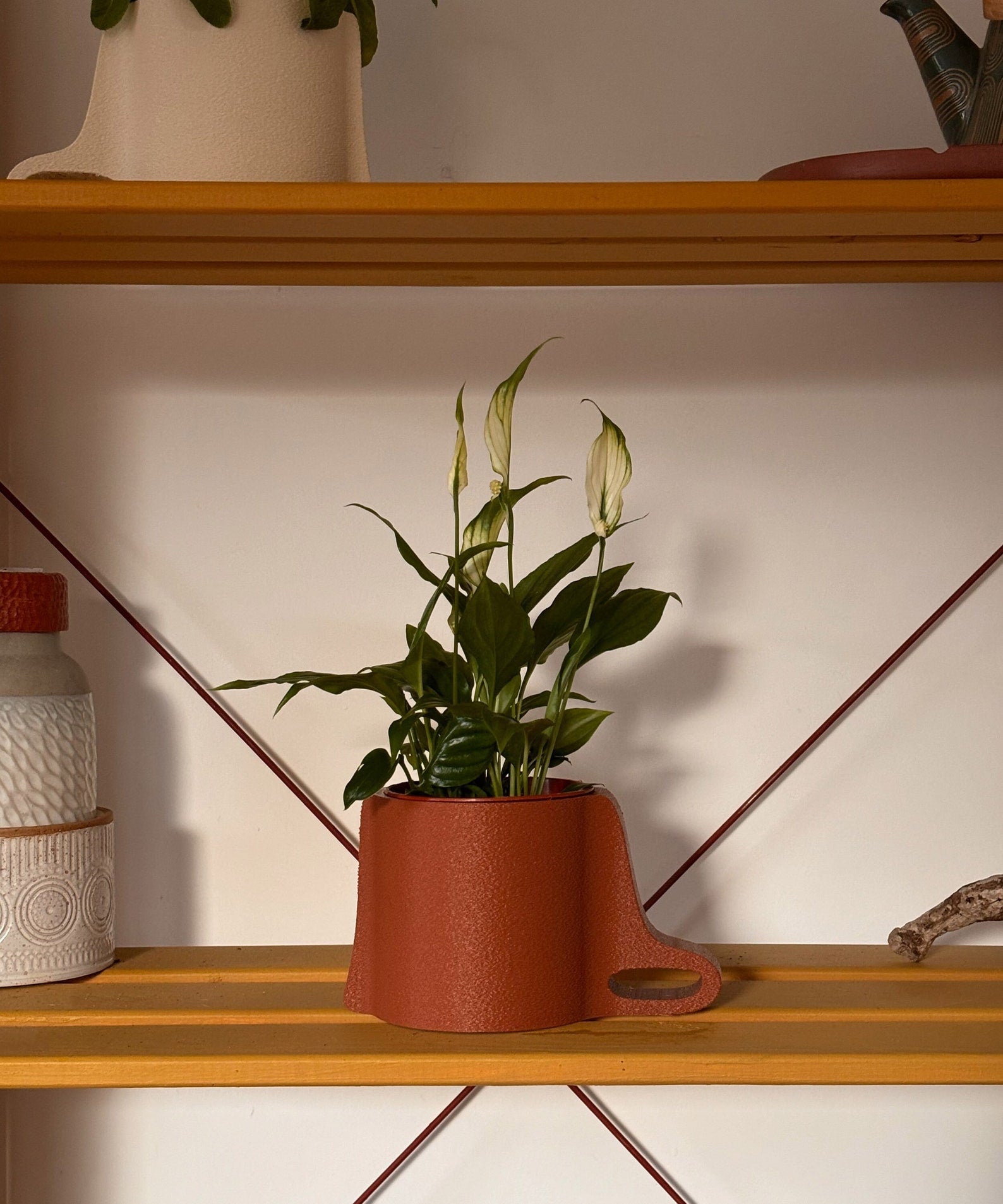 Mobi | Terracotta | Minimal Decor | 3D Printed Planter | Eco Friendly |