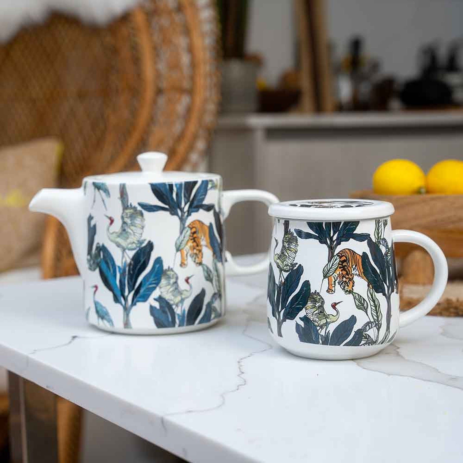 1L Islington Ceramic Teapot with Removable Stainless Steel Infuser