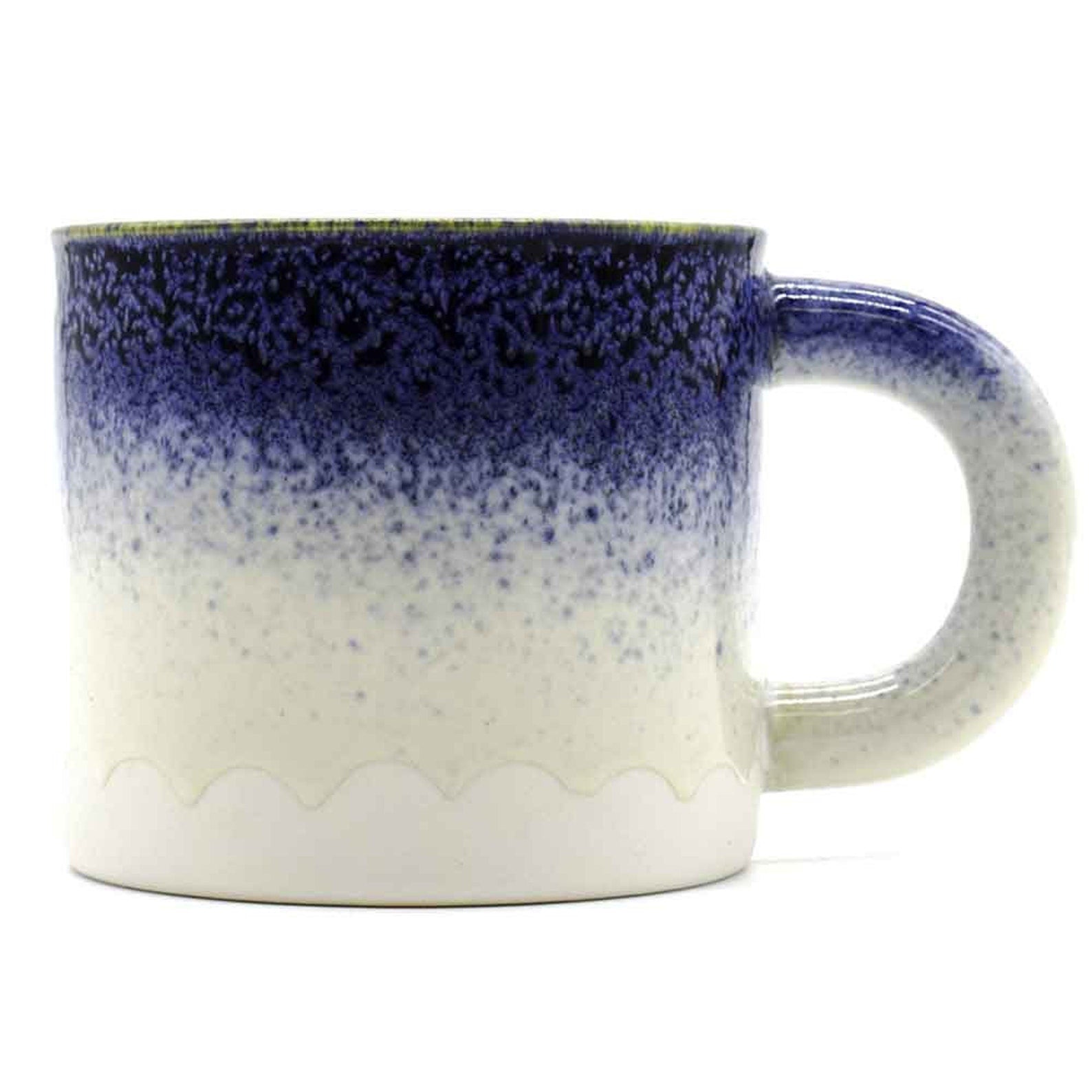 Set of 2 Terra Fusion 480ml Reactive Wave Glazed Ceramic Mugs