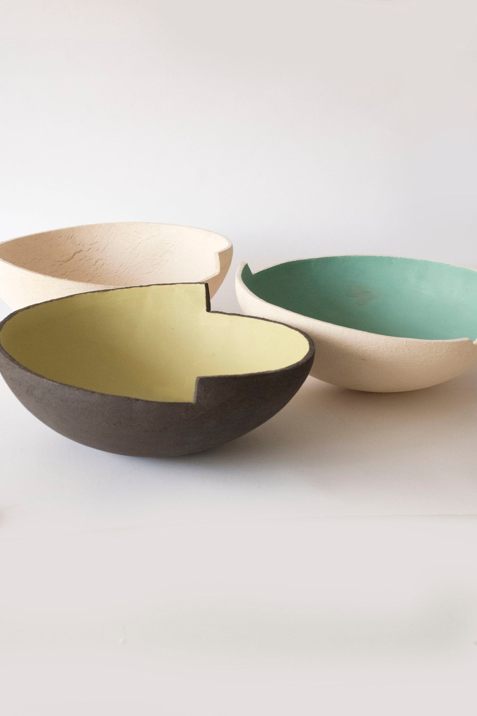 Modern extra large handmade centerpiece fruit bowl
