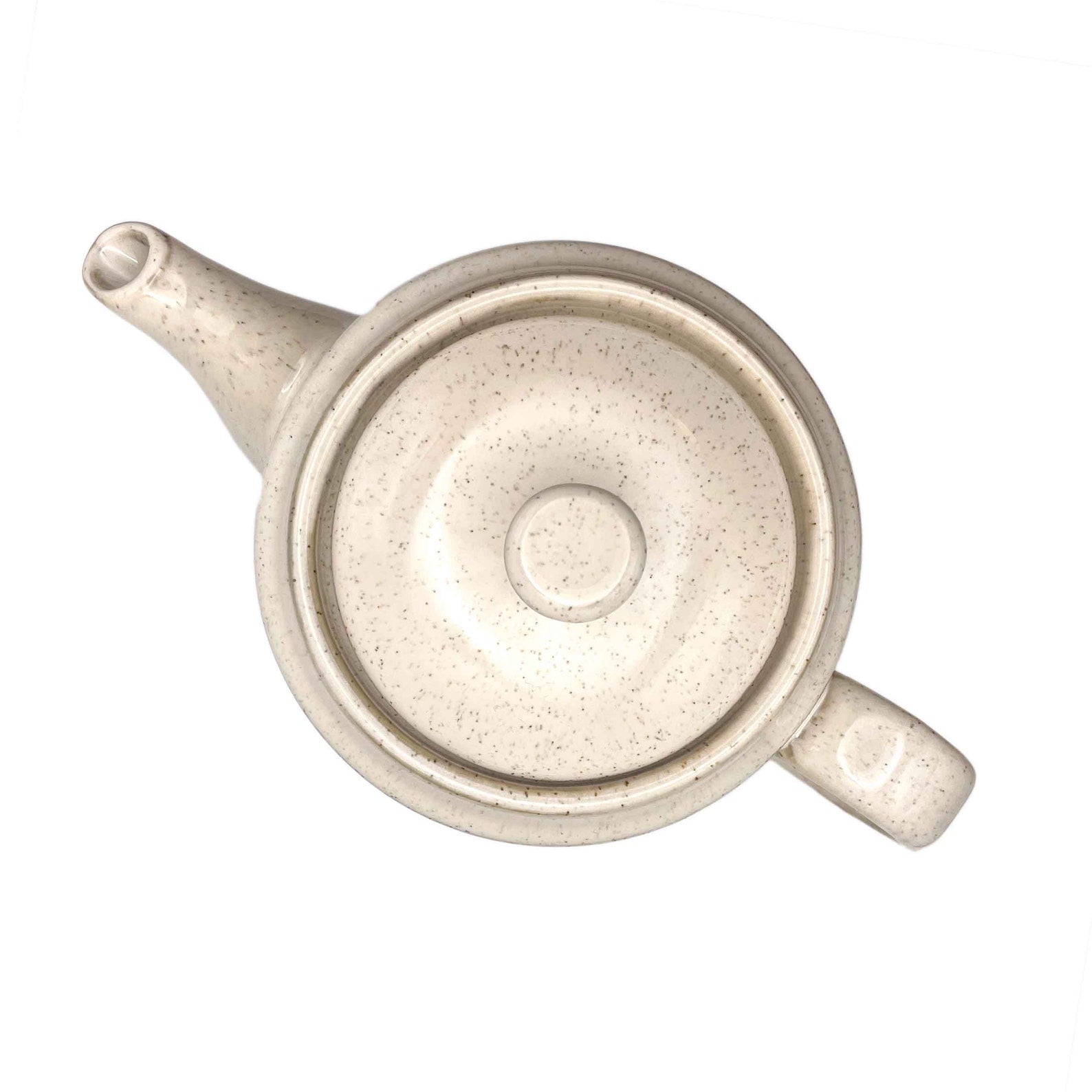 1 Litre Fredriksberg Cream Ceramic Designer Teapot with Stainless Steel Infuser