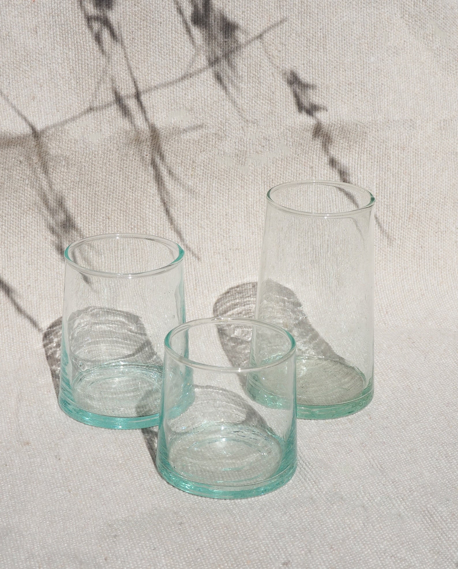 Recycled Moroccan Clear Highball Glass