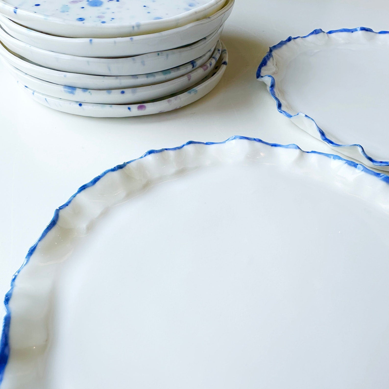 Azure Ring Porcelain Plate