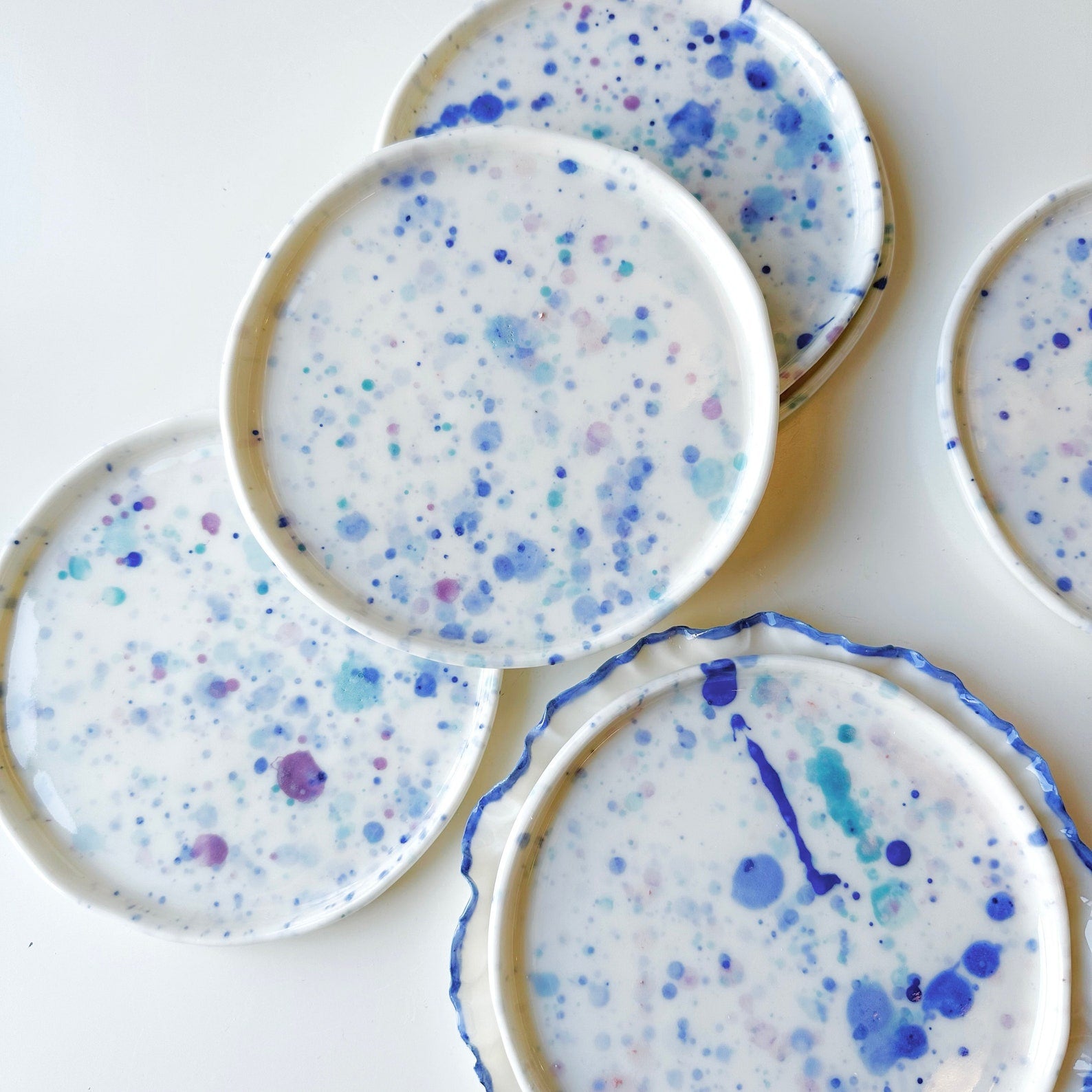 Rainbow Dance porcelain plate