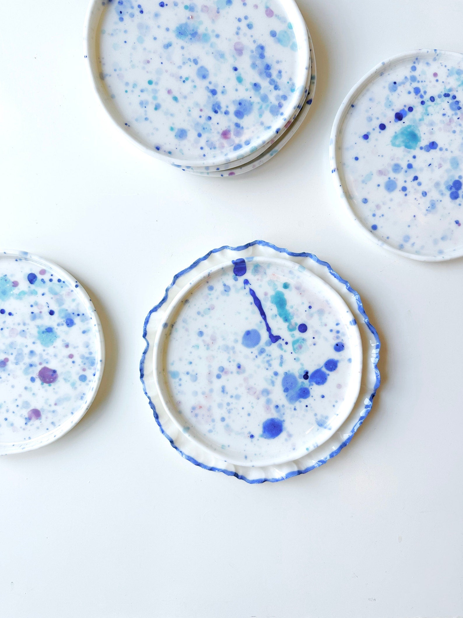 Rainbow Dance porcelain plate