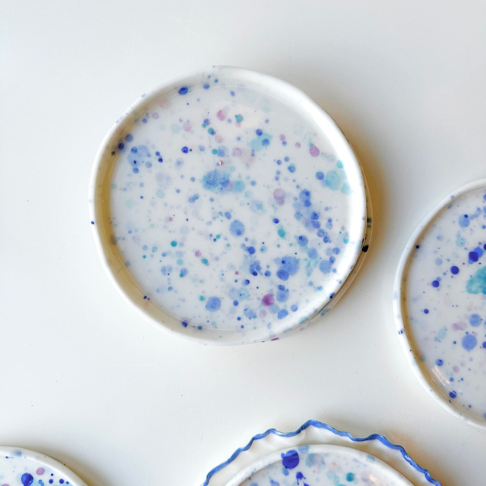 Rainbow Dance porcelain plate