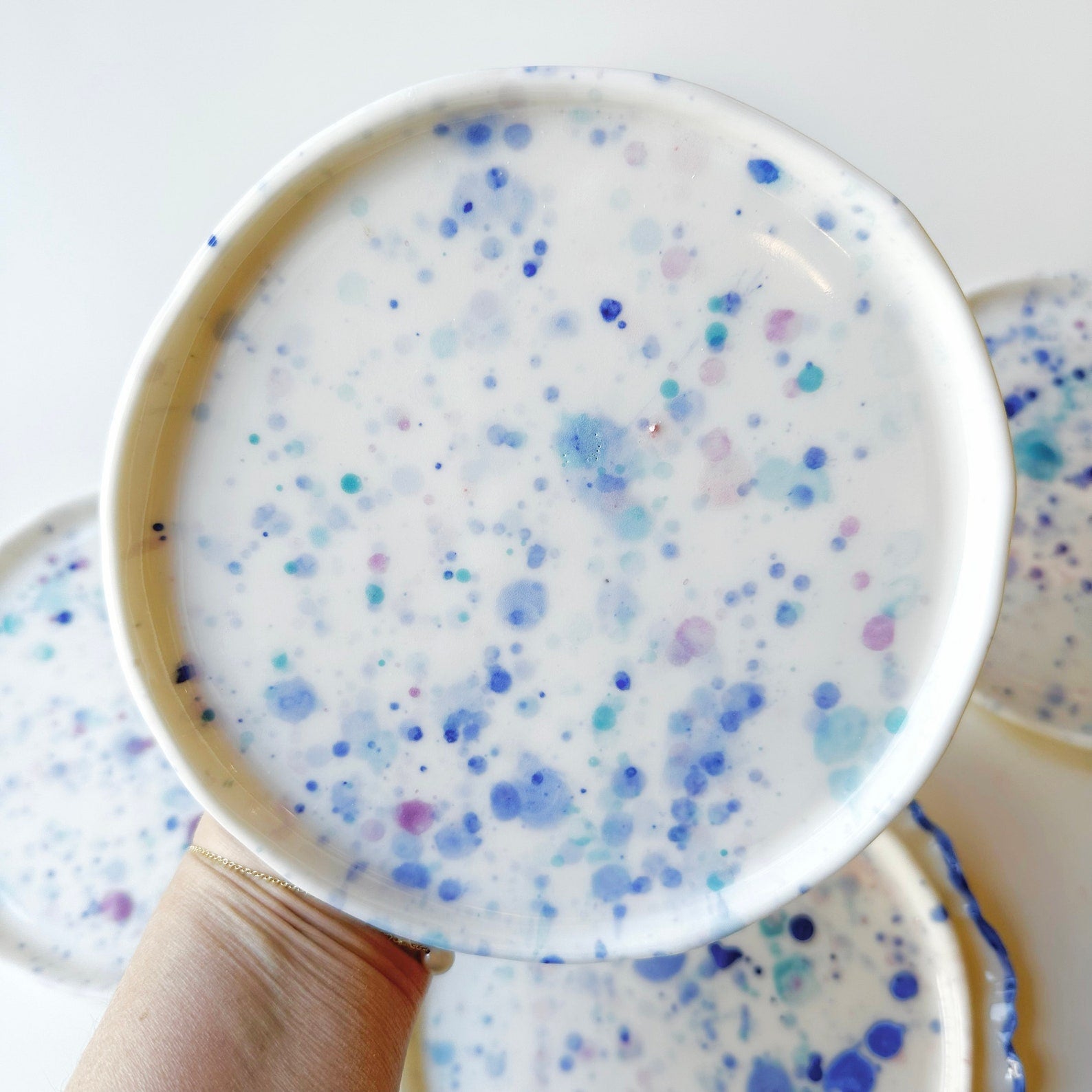 Rainbow Dance porcelain plate