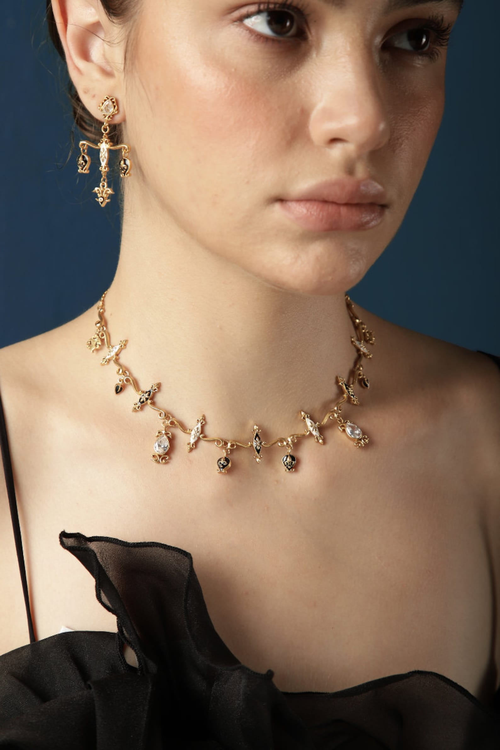 Victorian chandelier drop earrings