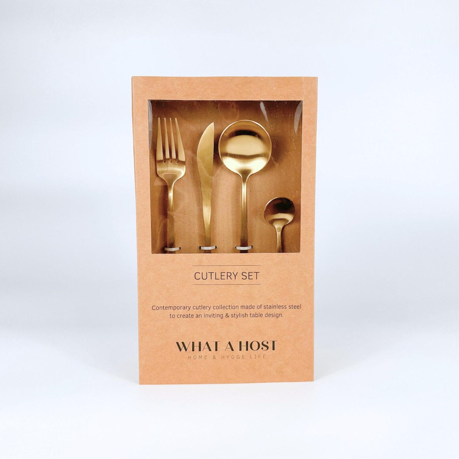 London Gold Stainless Steel Cutlery Sets x16/24 pieces