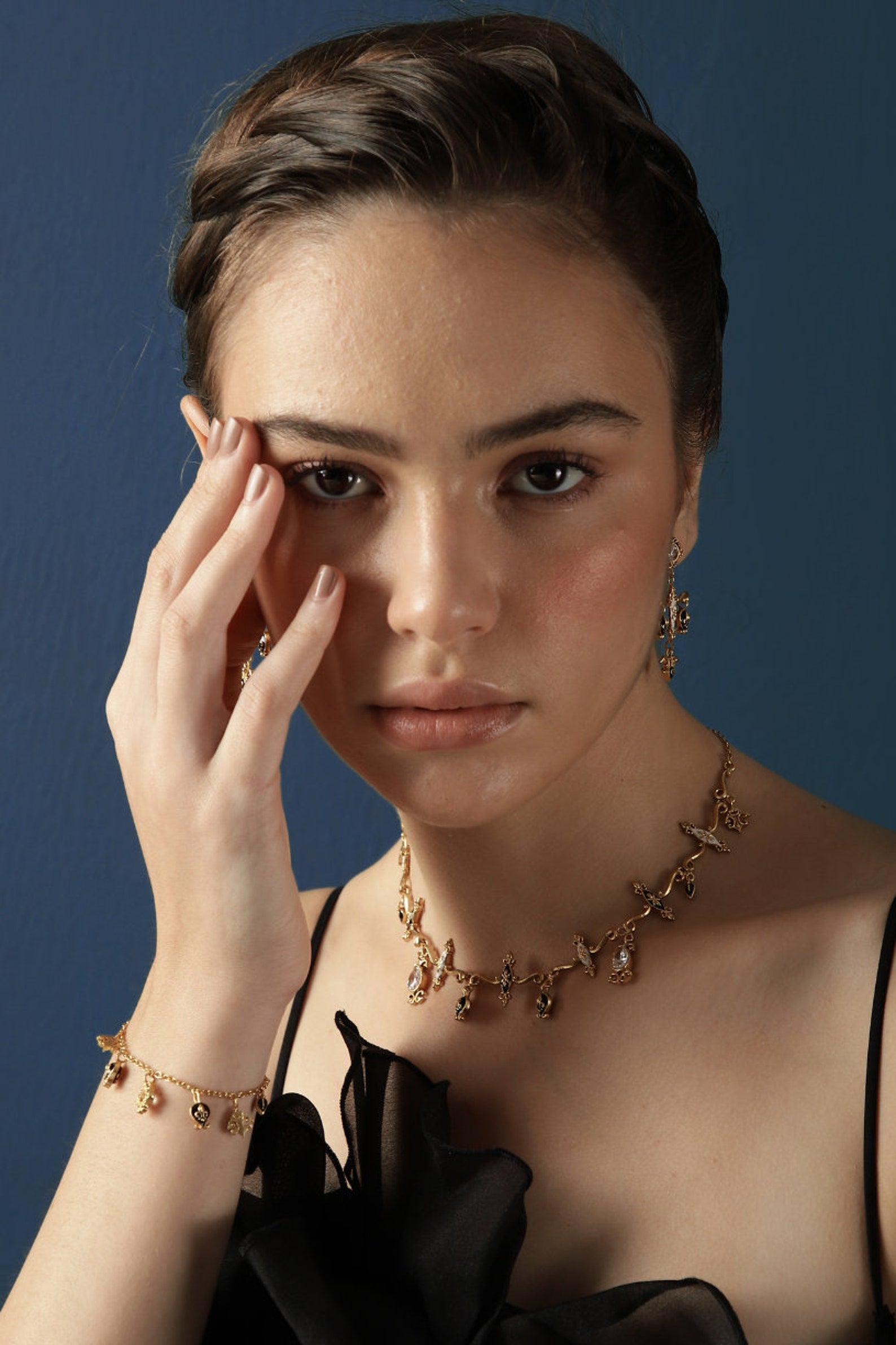 Baroque Charm Bracelet - Dainty Charm Bracelet