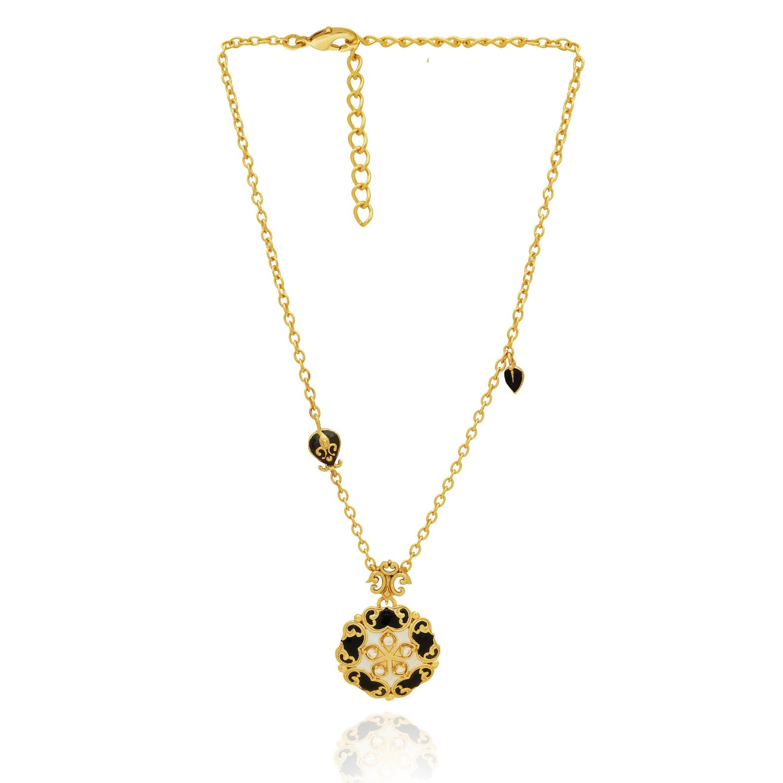 Round Pendant Necklace- Victorian Pendant