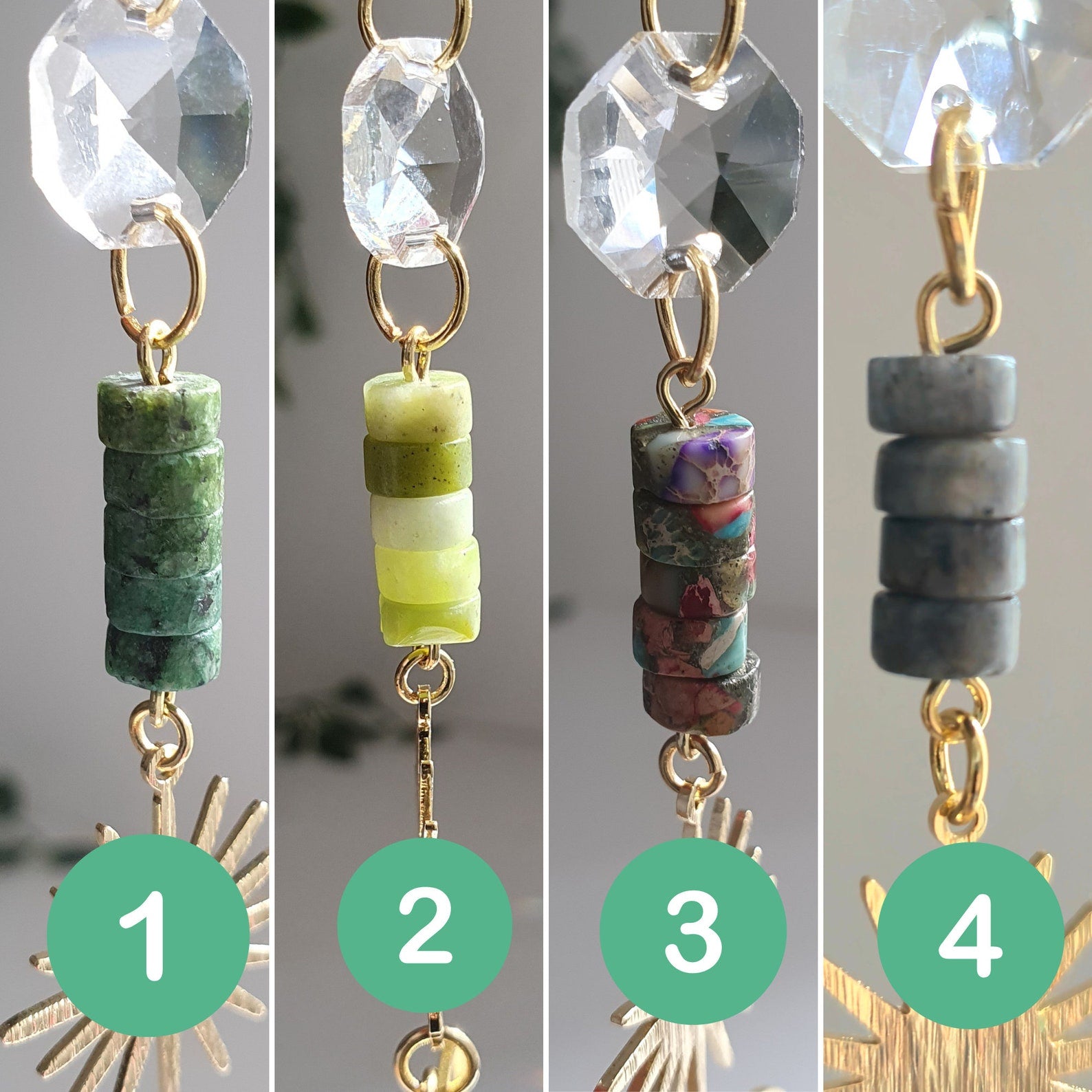 Suncatcher LYRA – Feng Shui crystal hanging for window