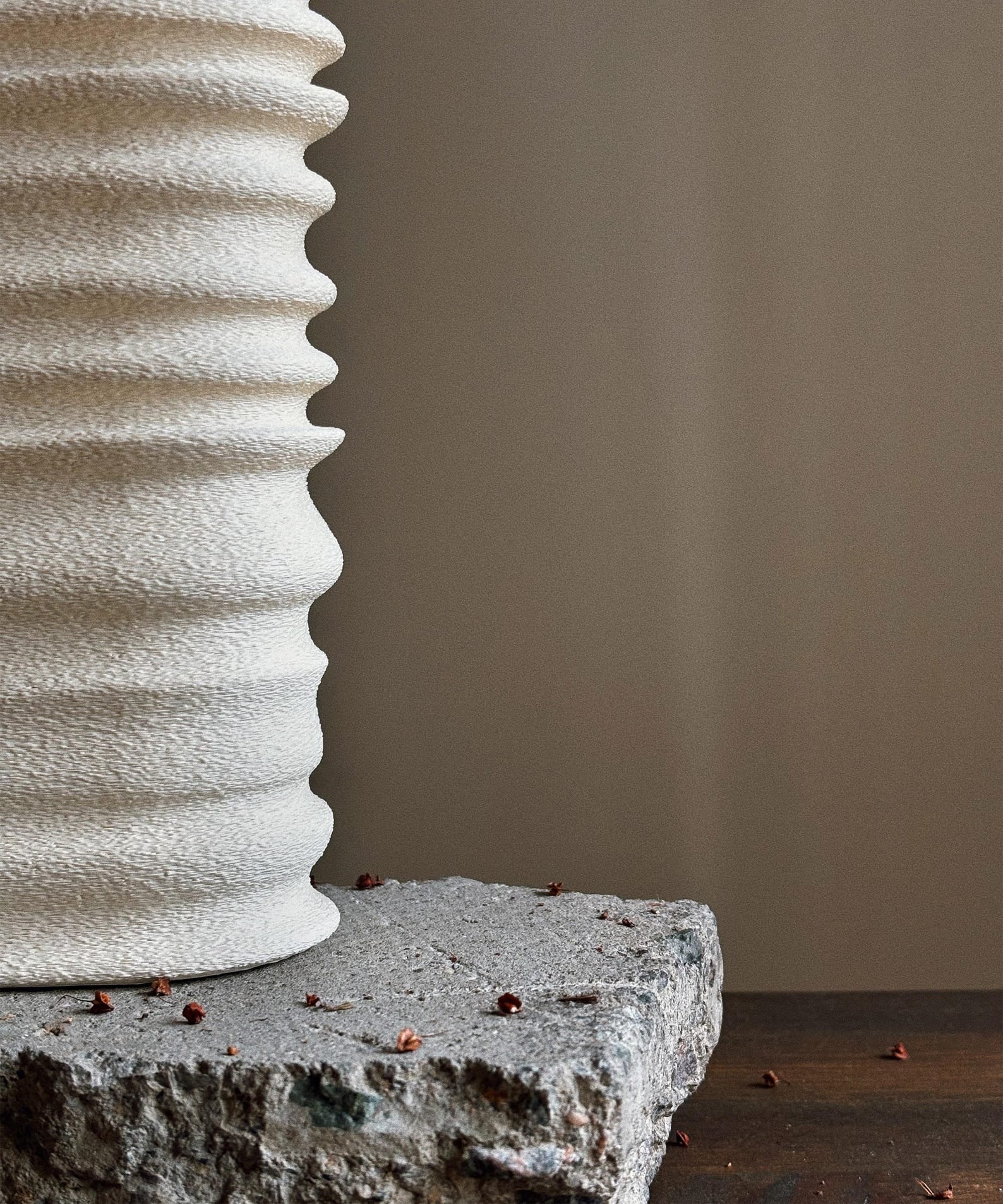 Tun | 3D Printed Vase| Sandstone | Dried Flower | Boho Decor |